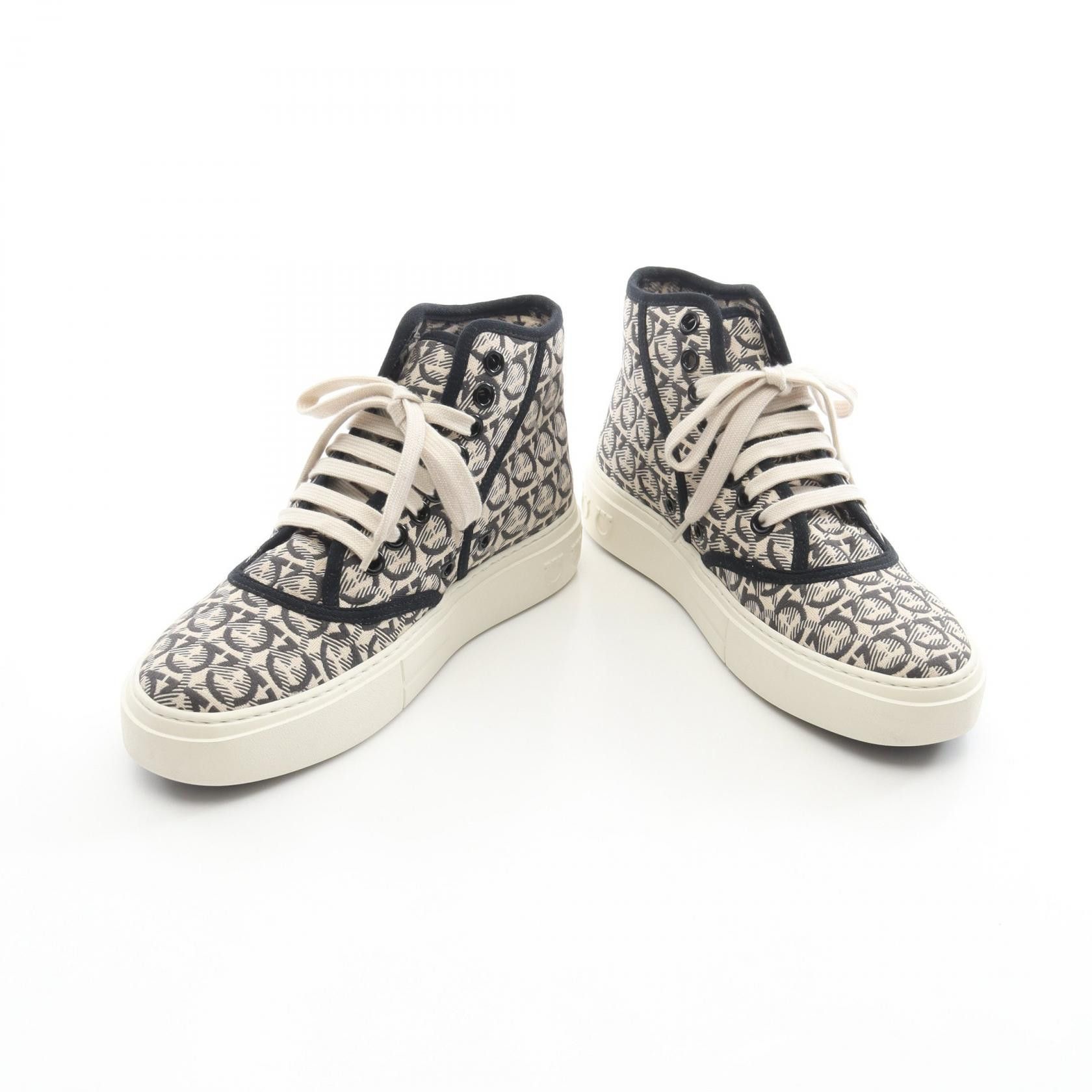 Salvatore Ferragamo Salvatore Ferragamo Salvatore Ferragamo Gancini Canvas Sneakers Textile Shoes DUTY FREE for USA Size ONE SIZE - 3 Thumbnail