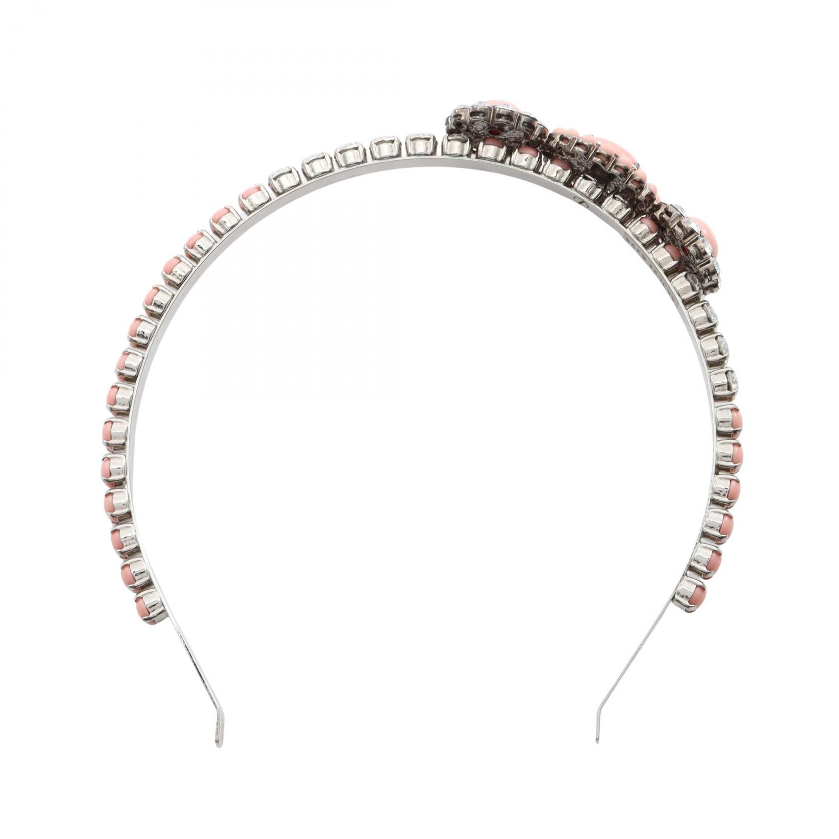 Miu Miu Miu Miu Miu Miu Crystal Stainless Steel Headband Metal Other DUTY FREE for USA Size ONE SIZE - 2 Thumbnail