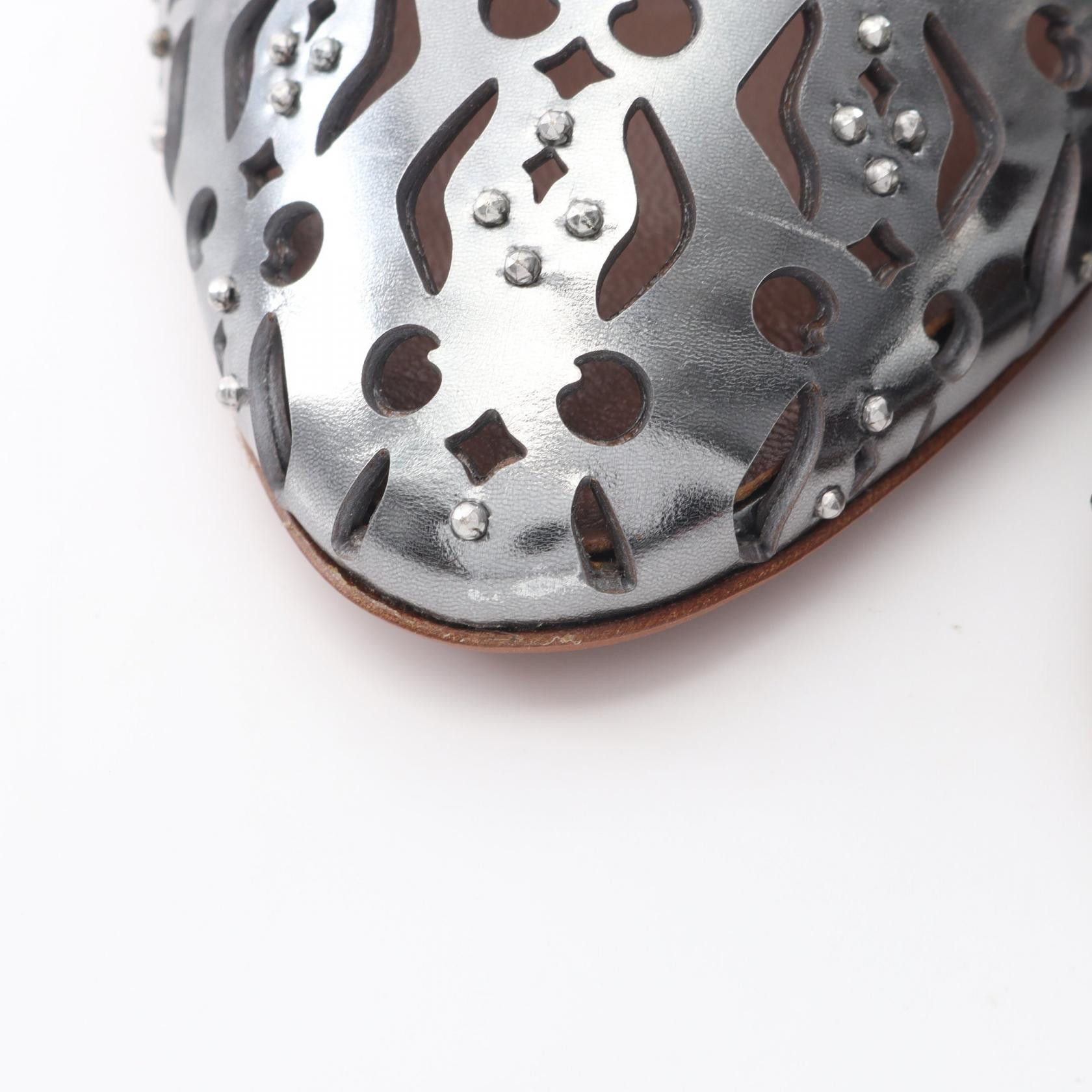 Other Other Alaia Punching Studs Leather Sandals Leather Shoes DUTY FREE for USA Size ONE SIZE - 8 Thumbnail