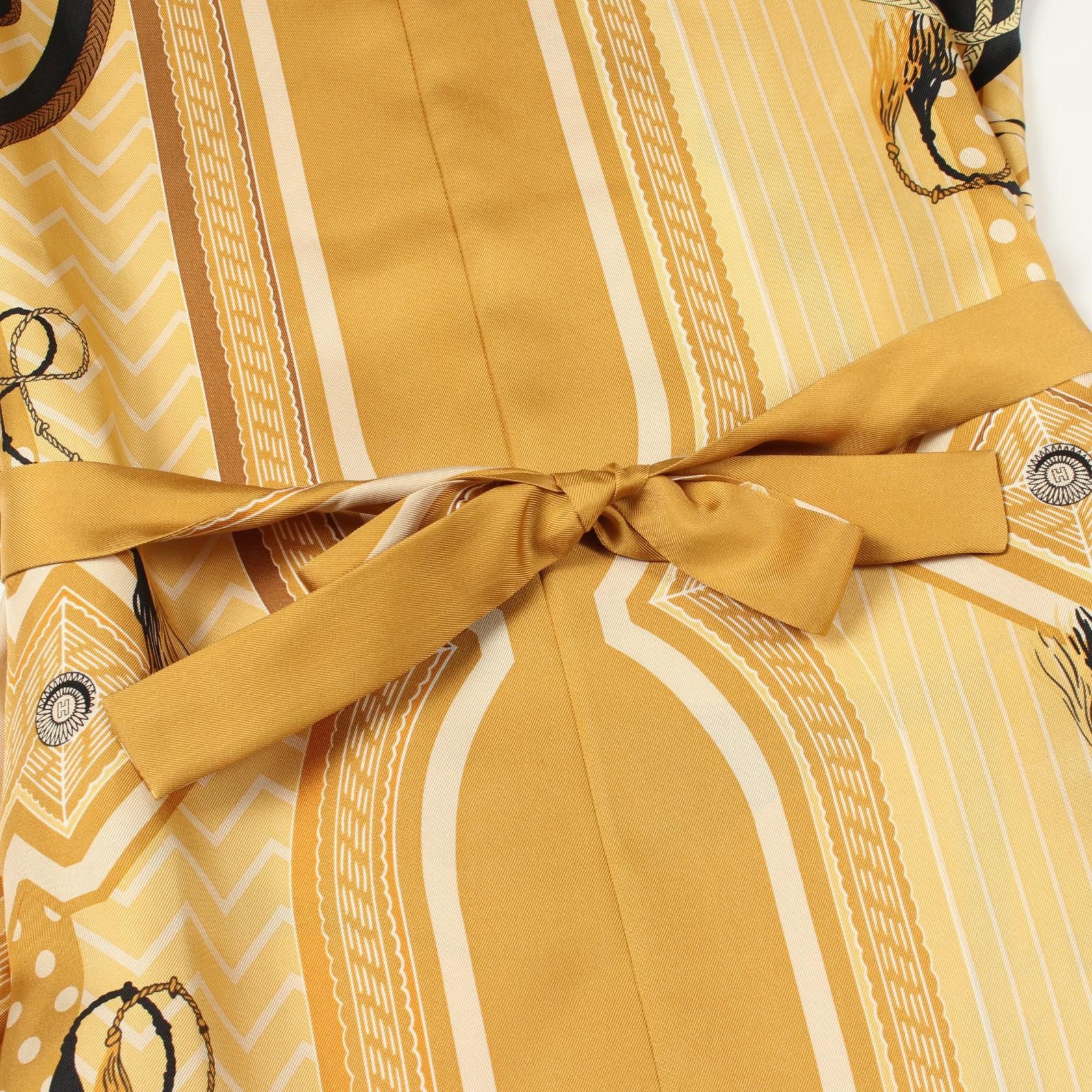 Hermes Hermes Hermes Twillaine Silk Dress Textile Dresses DUTY FREE for USA Size ONE SIZE - 5 Thumbnail