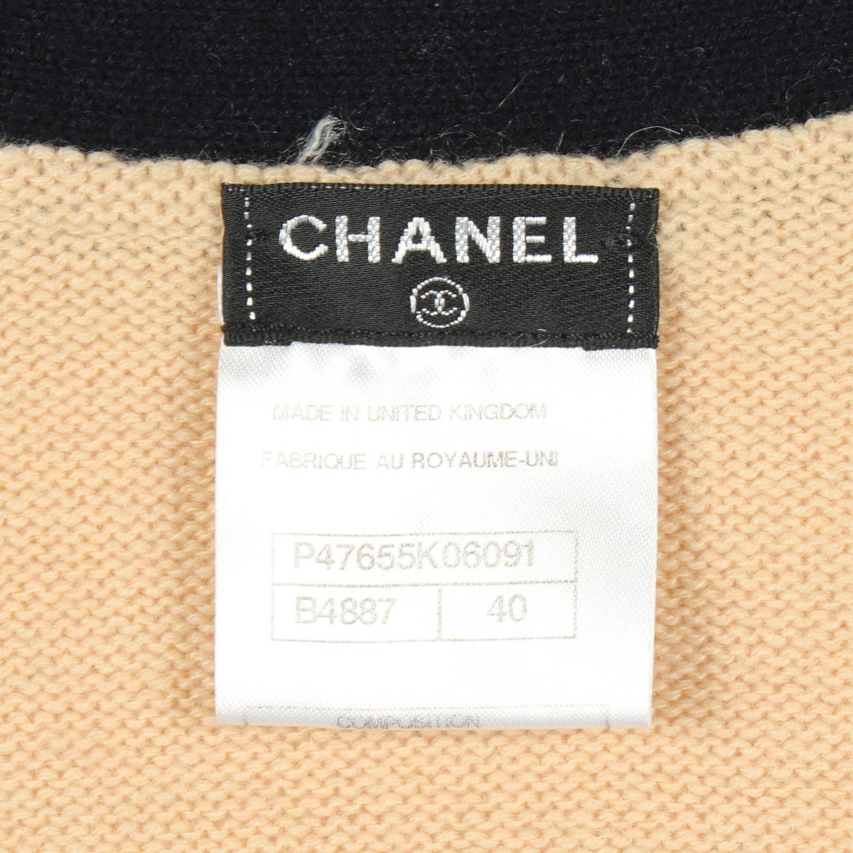Chanel Chanel Chanel cashmere long cardigan Textile Tops P47655K06091 DUTY FREE for USA Size ONE SIZE - 3 Thumbnail