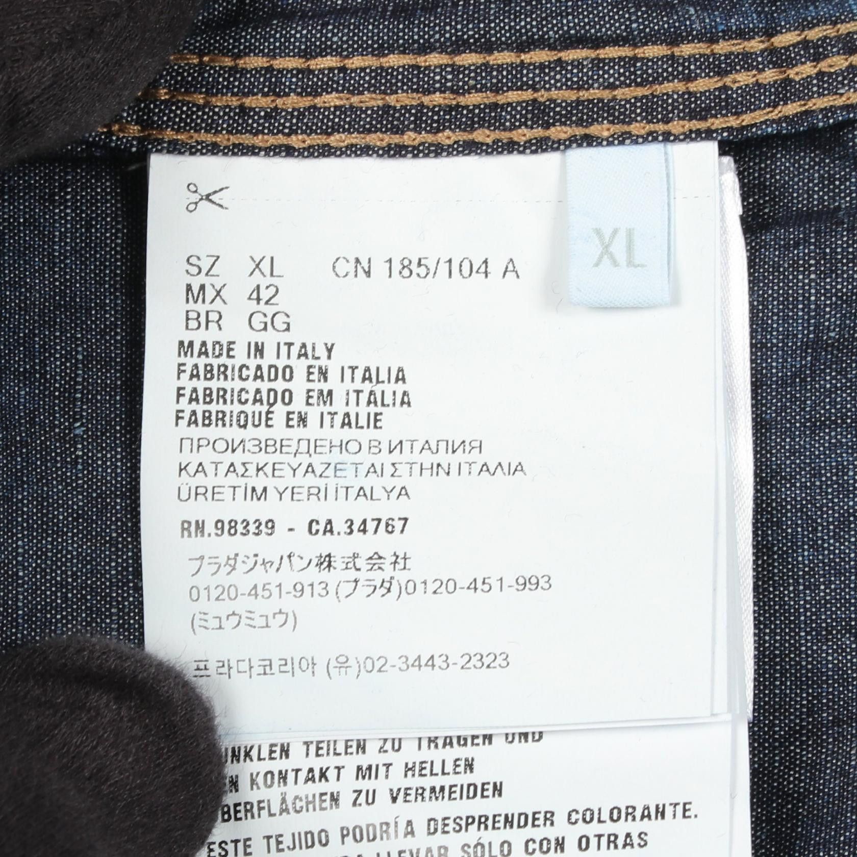 Prada Prada Prada Cotton Jacket Textile Outerwear GEB254 DUTY FREE for USA Size ONE SIZE - 4 Thumbnail