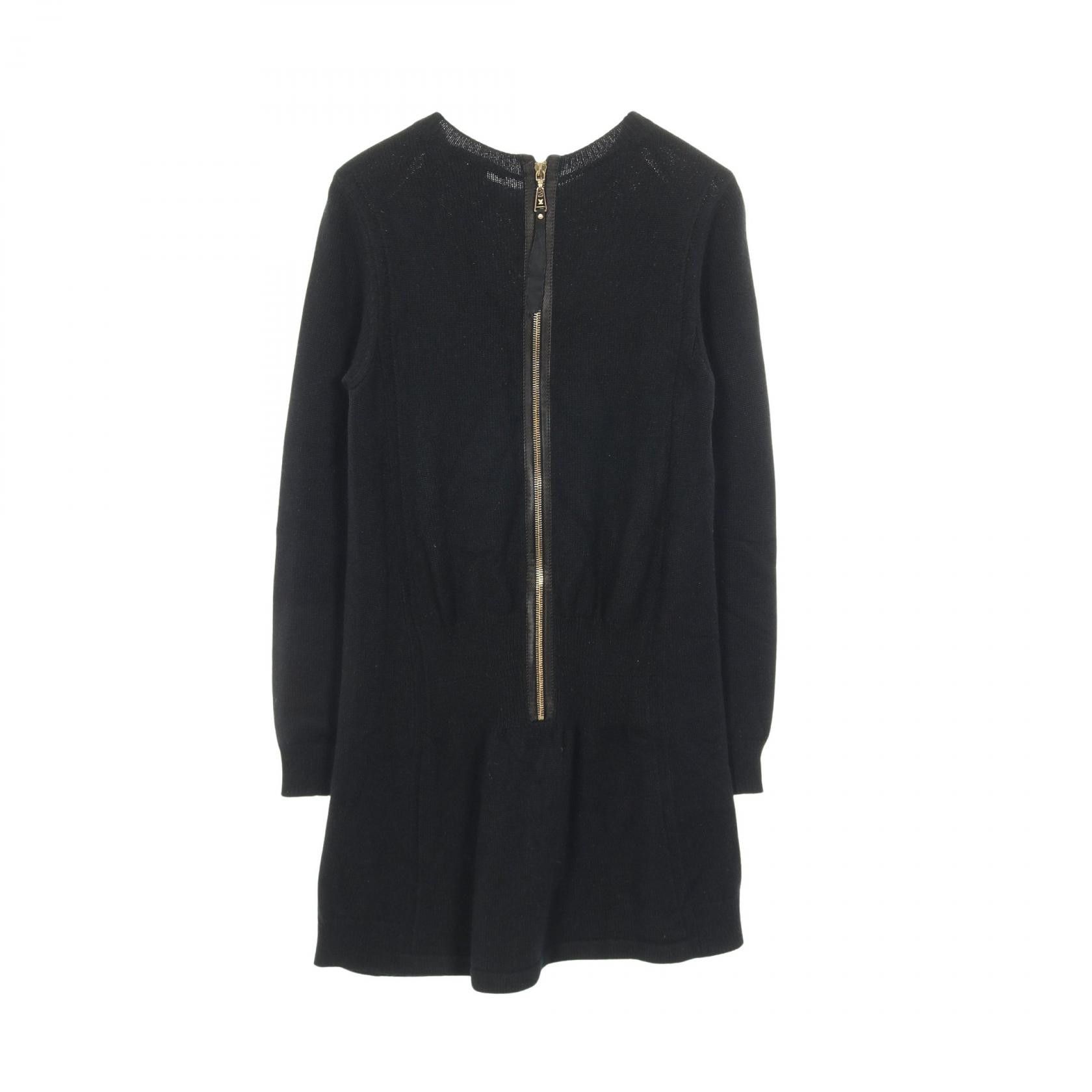 Louis Vuitton Louis Vuitton Louis Vuitton Cashmere Dress Textile Dresses RW102AWRKD04MWB DUTY FREE for USA Size ONE SIZE - 2 Thumbnail