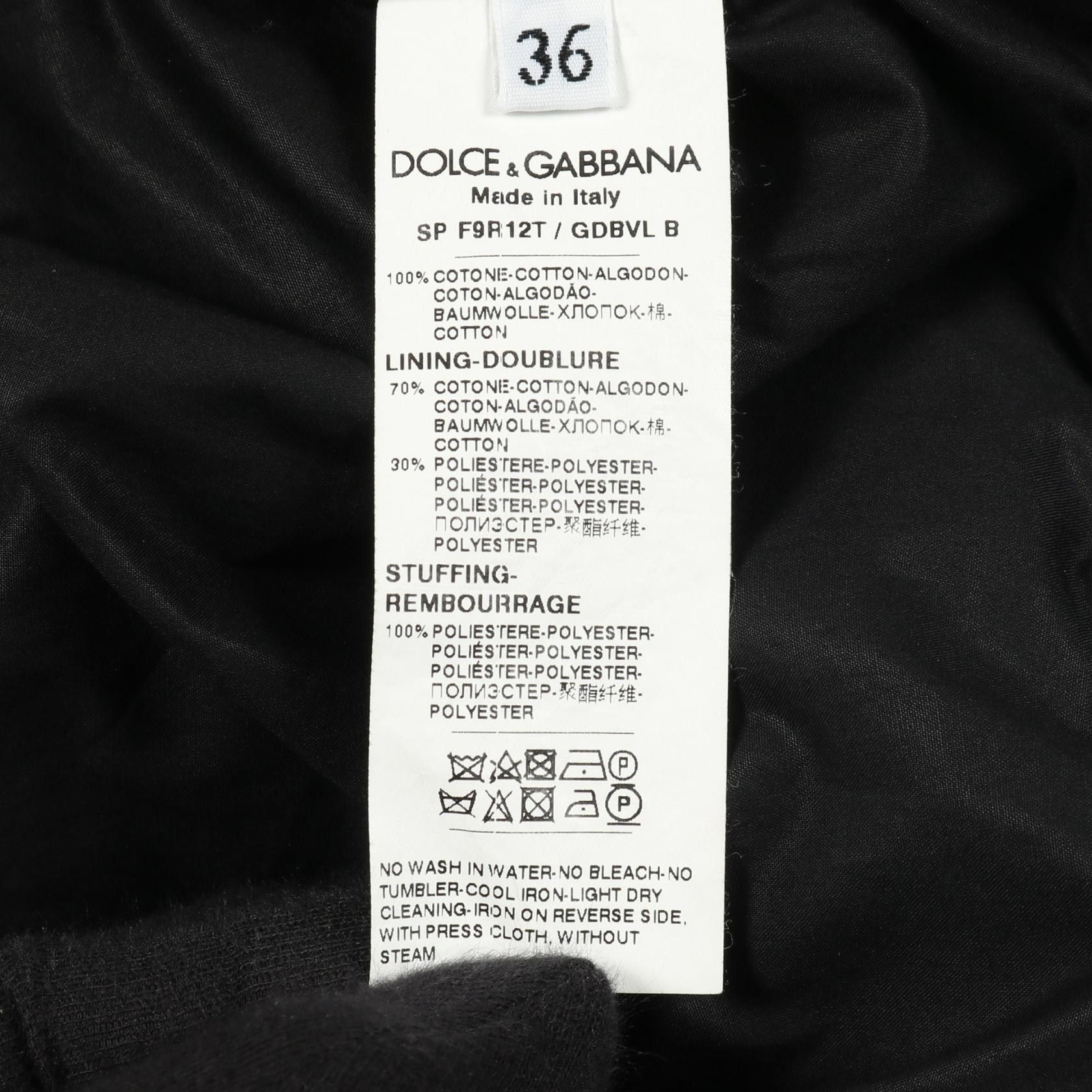 Dolce & Gabbana Dolce & Gabbana Dolce & Gabbana Cotton Polyester Outerwear Textile Outerwear DUTY FREE for USA Size ONE SIZE - 5 Thumbnail