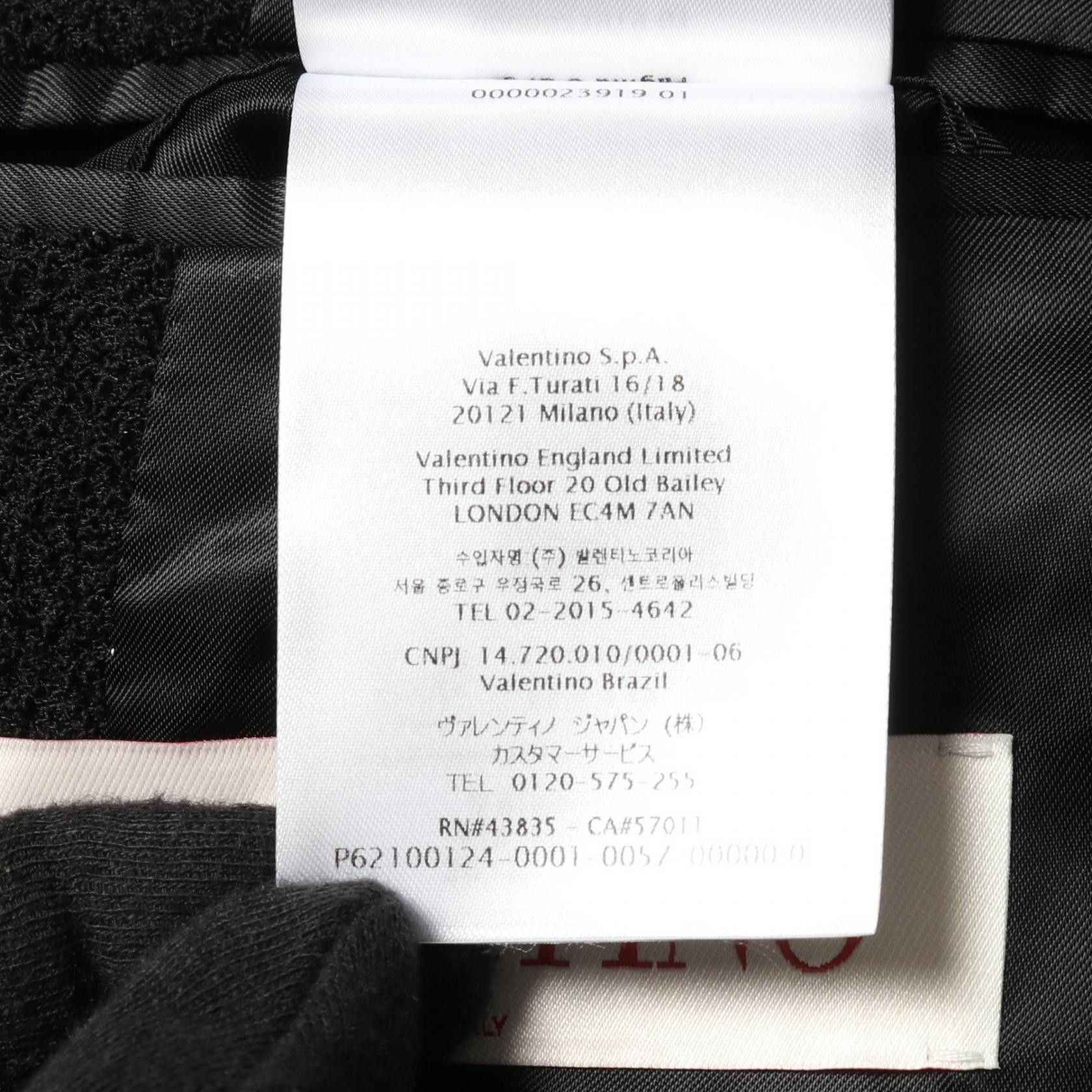 Valentino Valentino Valentino V logo double breasted wool nylon coat Textile Outerwear 2V3CEE60911 DUTY FREE for USA Size ONE SIZE - 4 Thumbnail