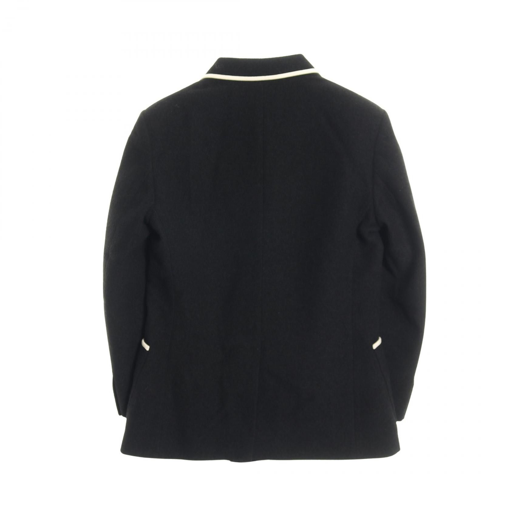 Valentino Valentino Valentino V logo double breasted wool nylon coat Textile Outerwear 2V3CEE60911 DUTY FREE for USA Size ONE SIZE - 2 Thumbnail