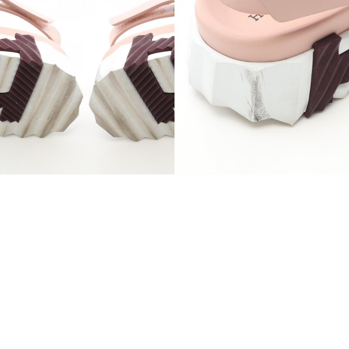 Hermes Hermes Hermes Electric Nylon Leather Sandals Leather Shoes DUTY FREE for USA Size ONE SIZE - 10 Thumbnail
