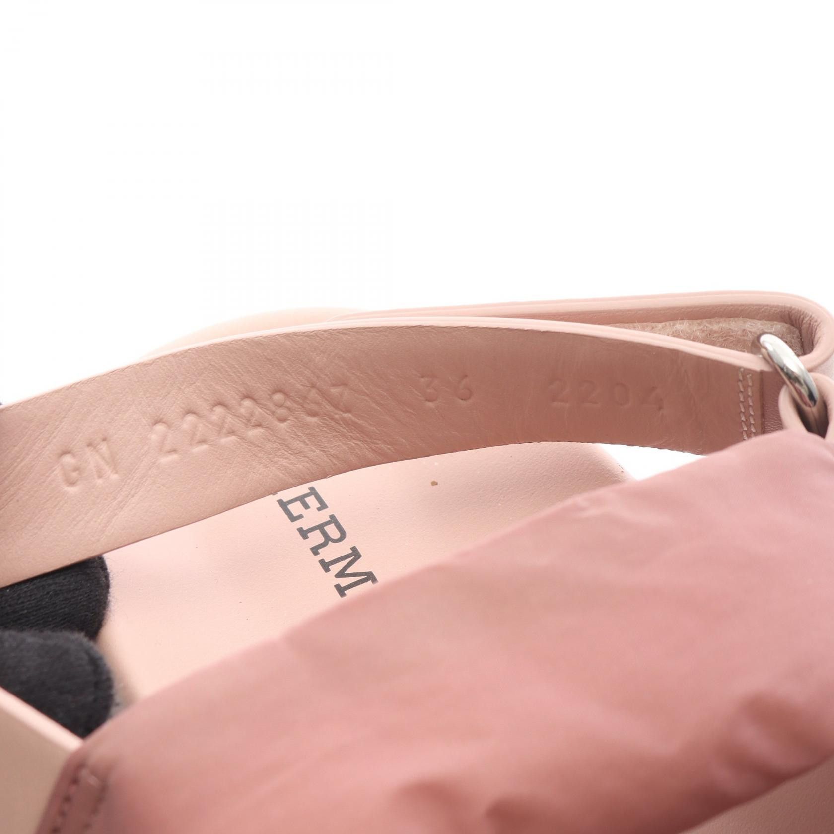 Hermes Hermes Hermes Electric Nylon Leather Sandals Leather Shoes DUTY FREE for USA Size ONE SIZE - 6 Thumbnail