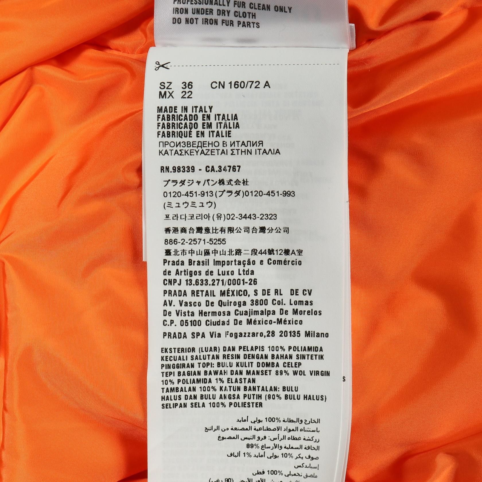 Miu Miu Miu Miu Miu Miu Nylon Down Jacket Textile Outerwear DUTY FREE for USA Size ONE SIZE - 4 Thumbnail
