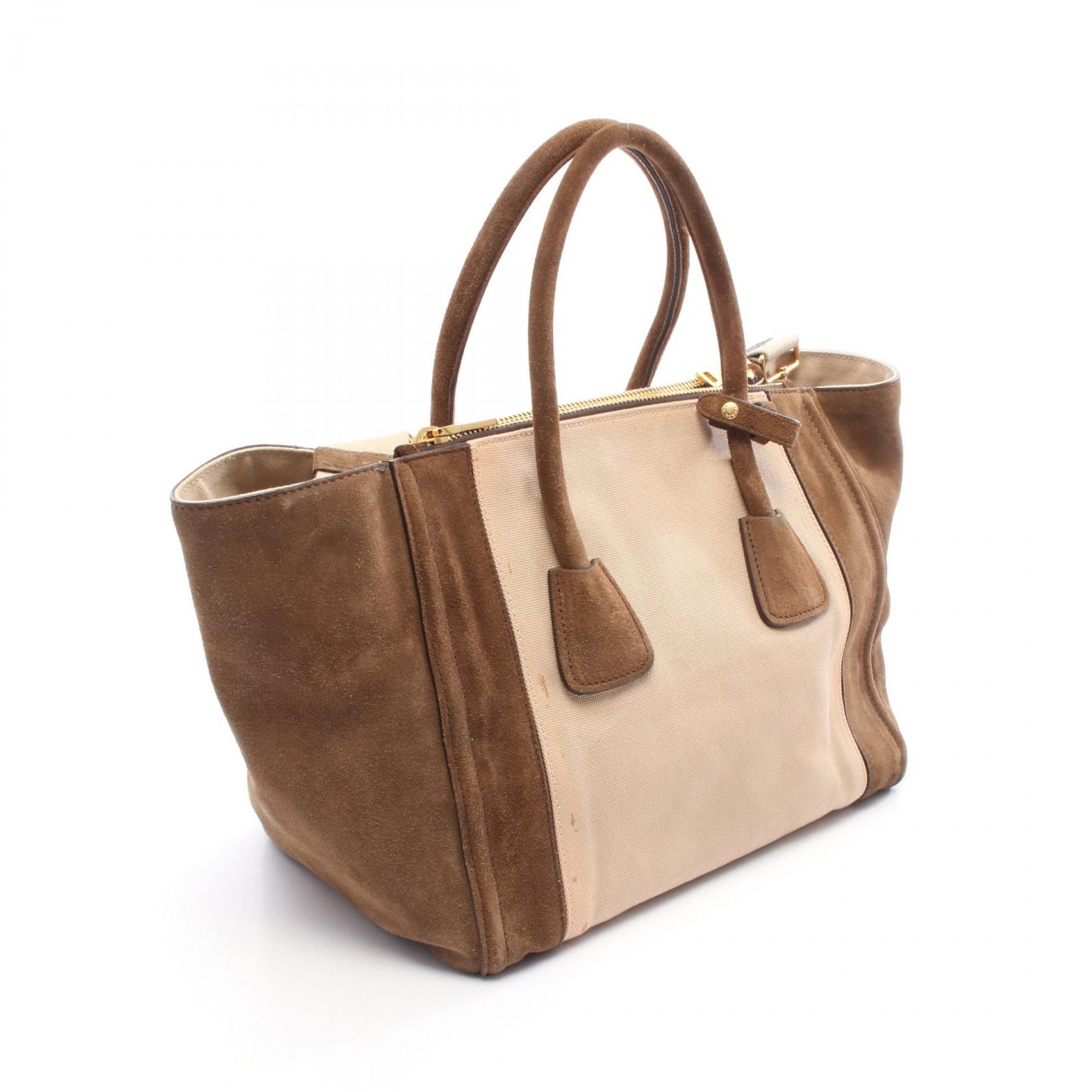 Prada Prada Prada CANAPA SCAMOSCIA Handbag Textile Handbag DUTY FREE for USA Size ONE SIZE - 2 Thumbnail