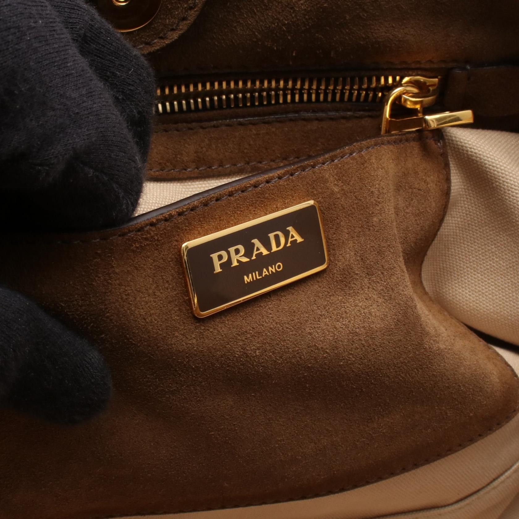Prada Prada Prada CANAPA SCAMOSCIA Handbag Textile Handbag DUTY FREE for USA Size ONE SIZE - 4 Thumbnail