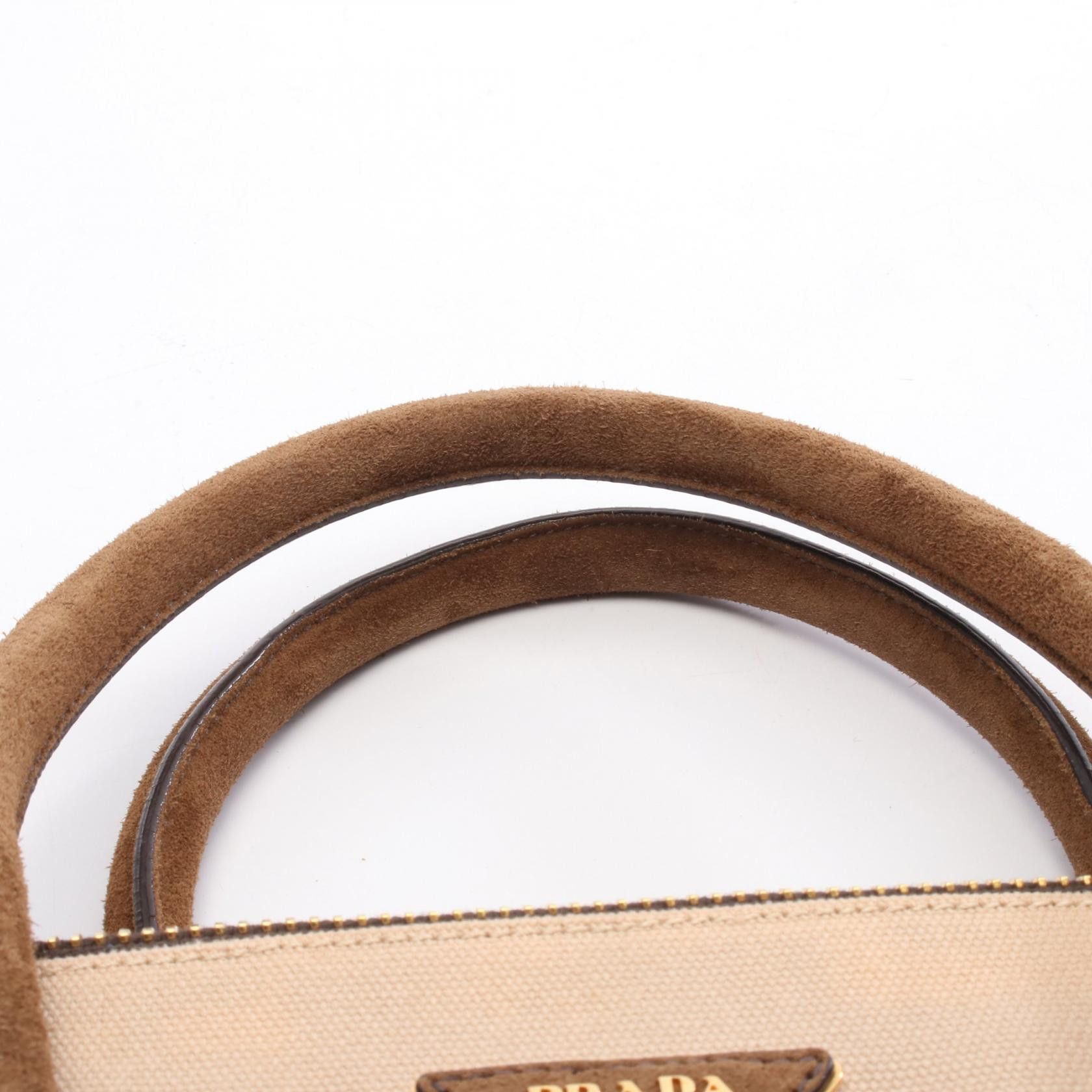 Prada Prada Prada CANAPA SCAMOSCIA Handbag Textile Handbag DUTY FREE for USA Size ONE SIZE - 6 Thumbnail