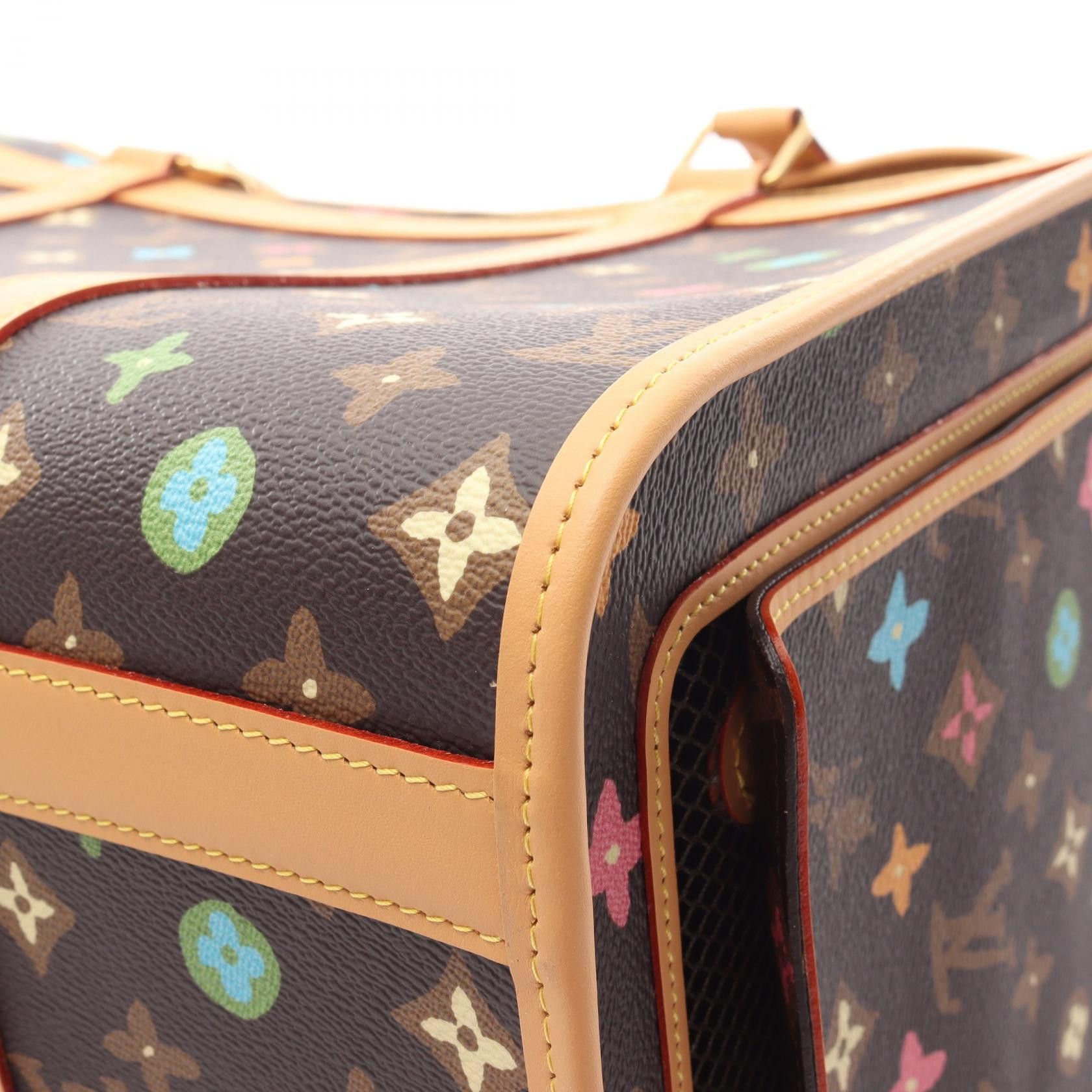 Louis Vuitton Louis Vuitton Louis Vuitton Sac Chien NM Coated Canvas Handbag Textile Pet Bag M47066 DUTY FREE for USA Size ONE SIZE - 7 Thumbnail