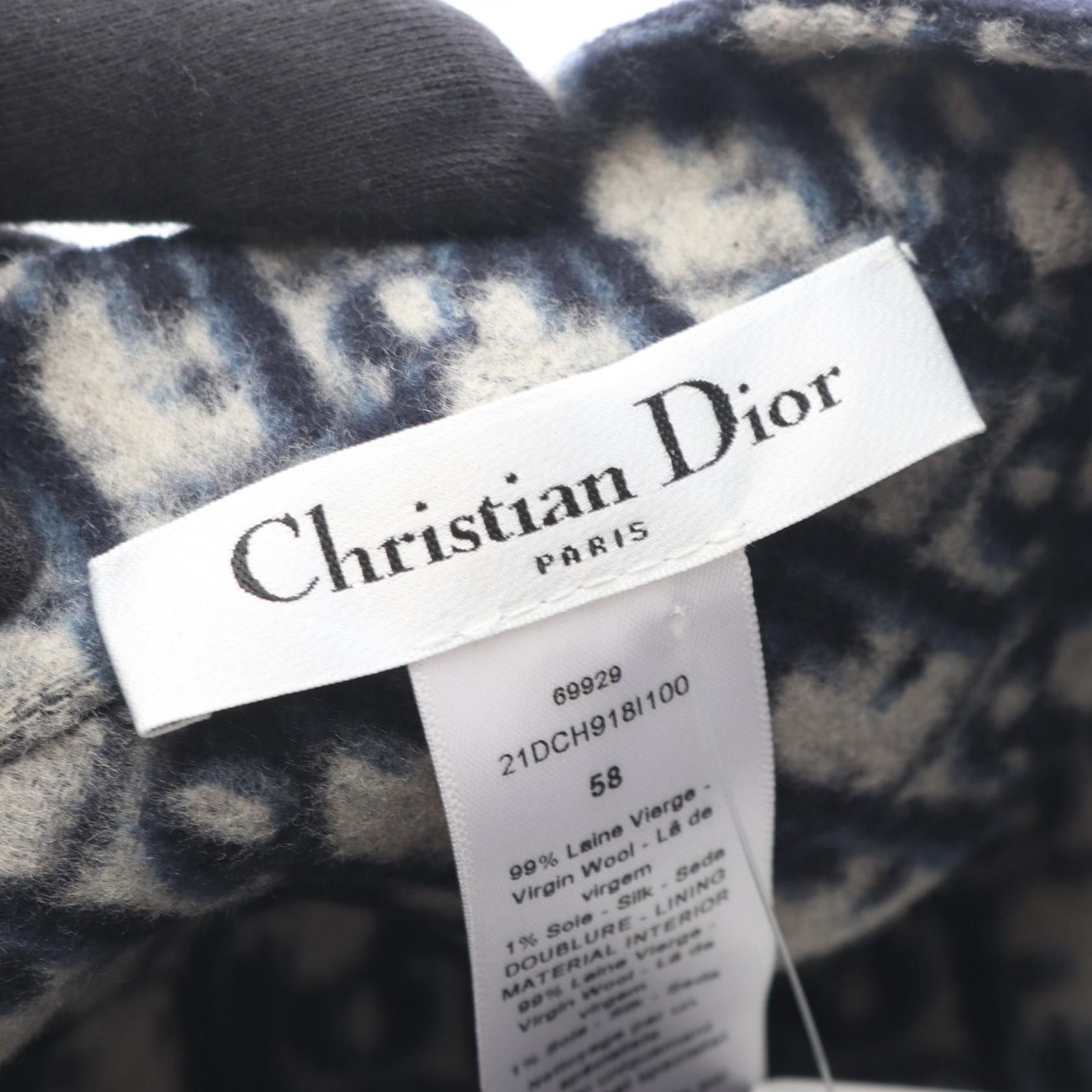 Dior Dior Dior Oblique Wool Silk Cap Textile Hats DUTY FREE for USA Size ONE SIZE - 4 Thumbnail