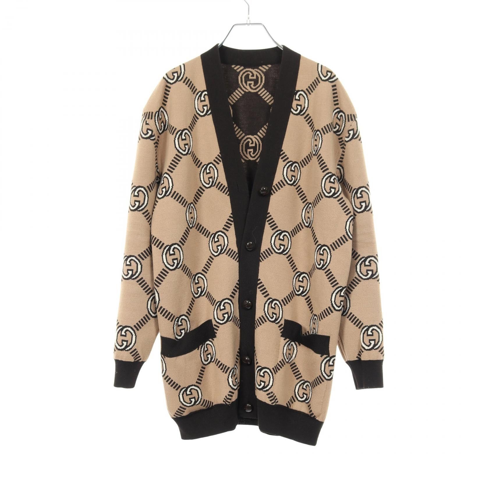 Gucci Gucci Gucci Interlocking G Wool Cardigan Textile Tops 678308 DUTY FREE for USA Size ONE SIZE - 3 Thumbnail