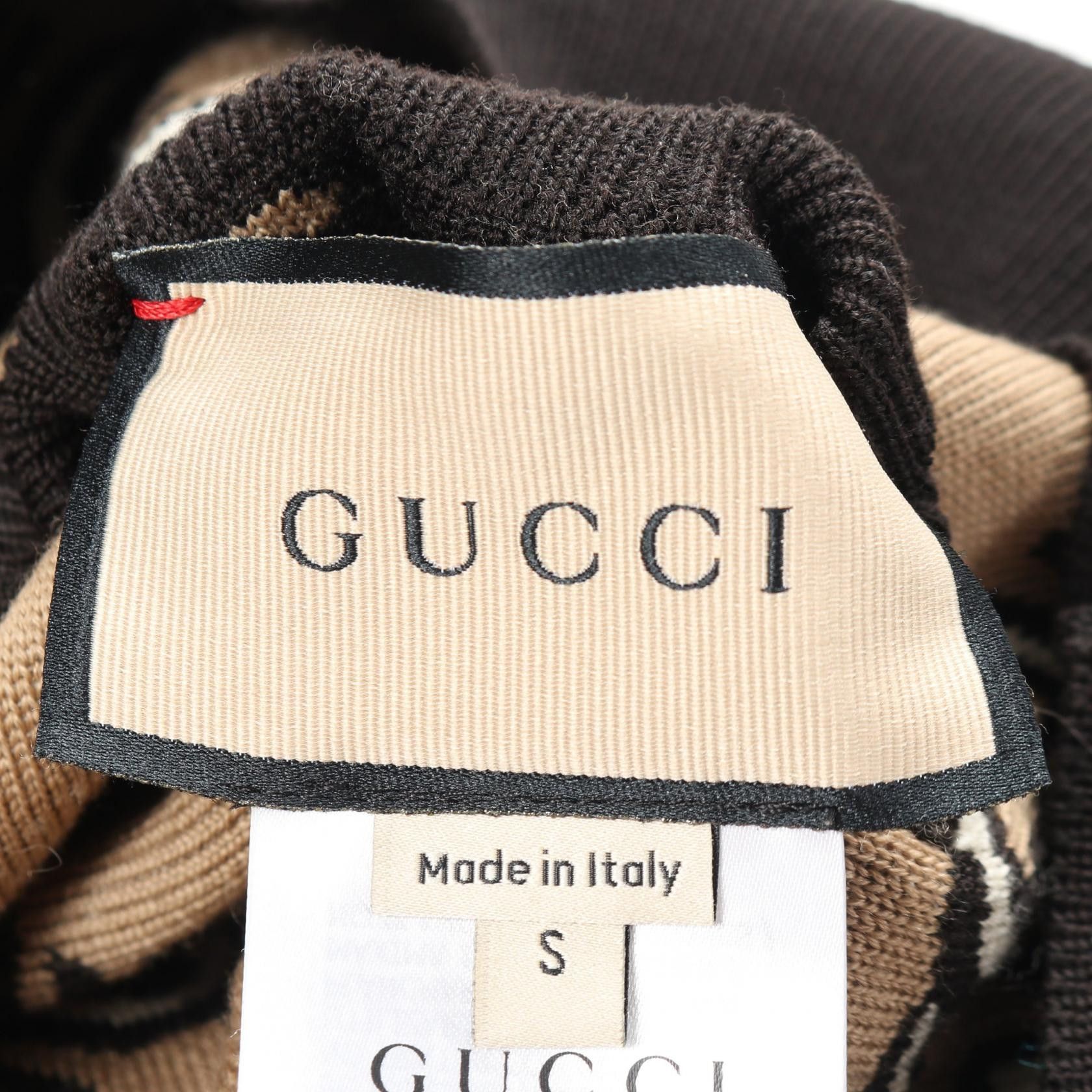 Gucci Gucci Gucci Interlocking G Wool Cardigan Textile Tops 678308 DUTY FREE for USA Size ONE SIZE - 4 Thumbnail