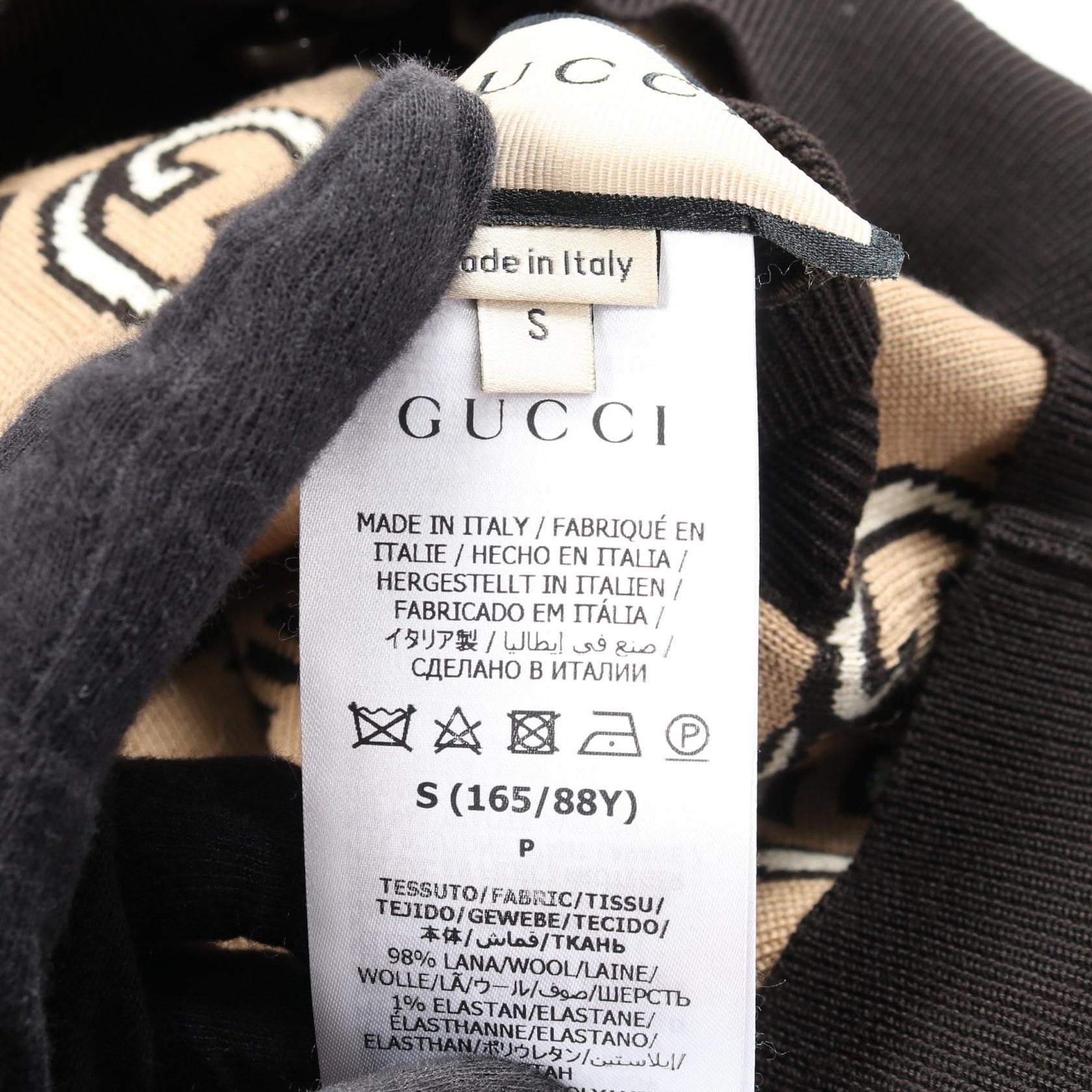 Gucci Gucci Gucci Interlocking G Wool Cardigan Textile Tops 678308 DUTY FREE for USA Size ONE SIZE - 5 Thumbnail