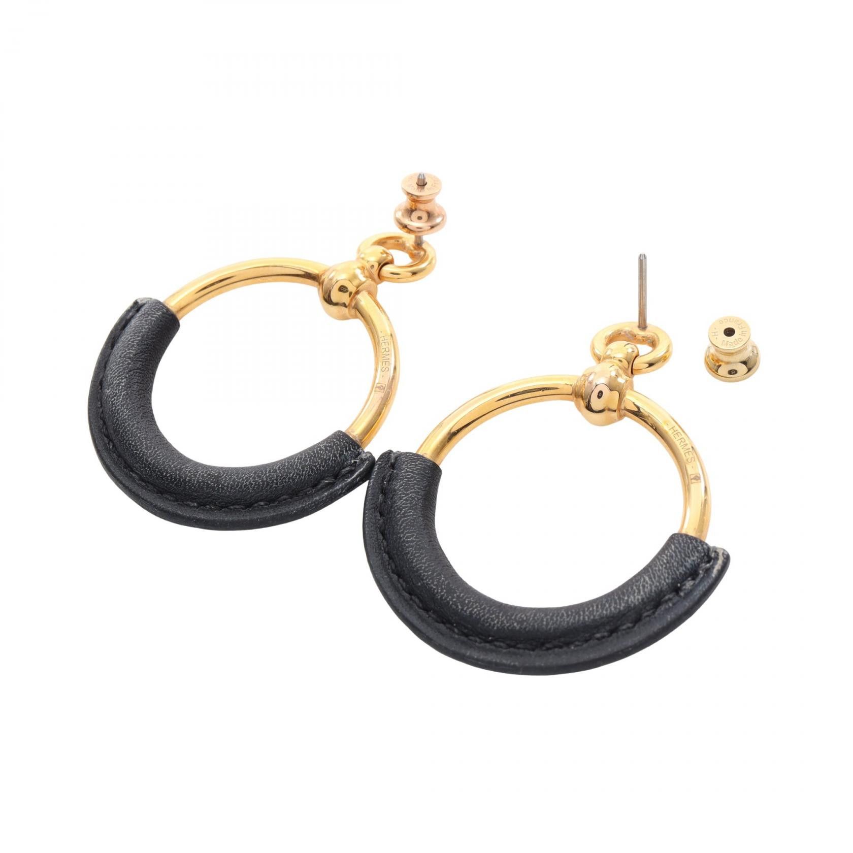 Hermes Hermes Hermes Loop Grand Earrings Metal Earrings DUTY FREE for USA Size ONE SIZE - 2 Thumbnail