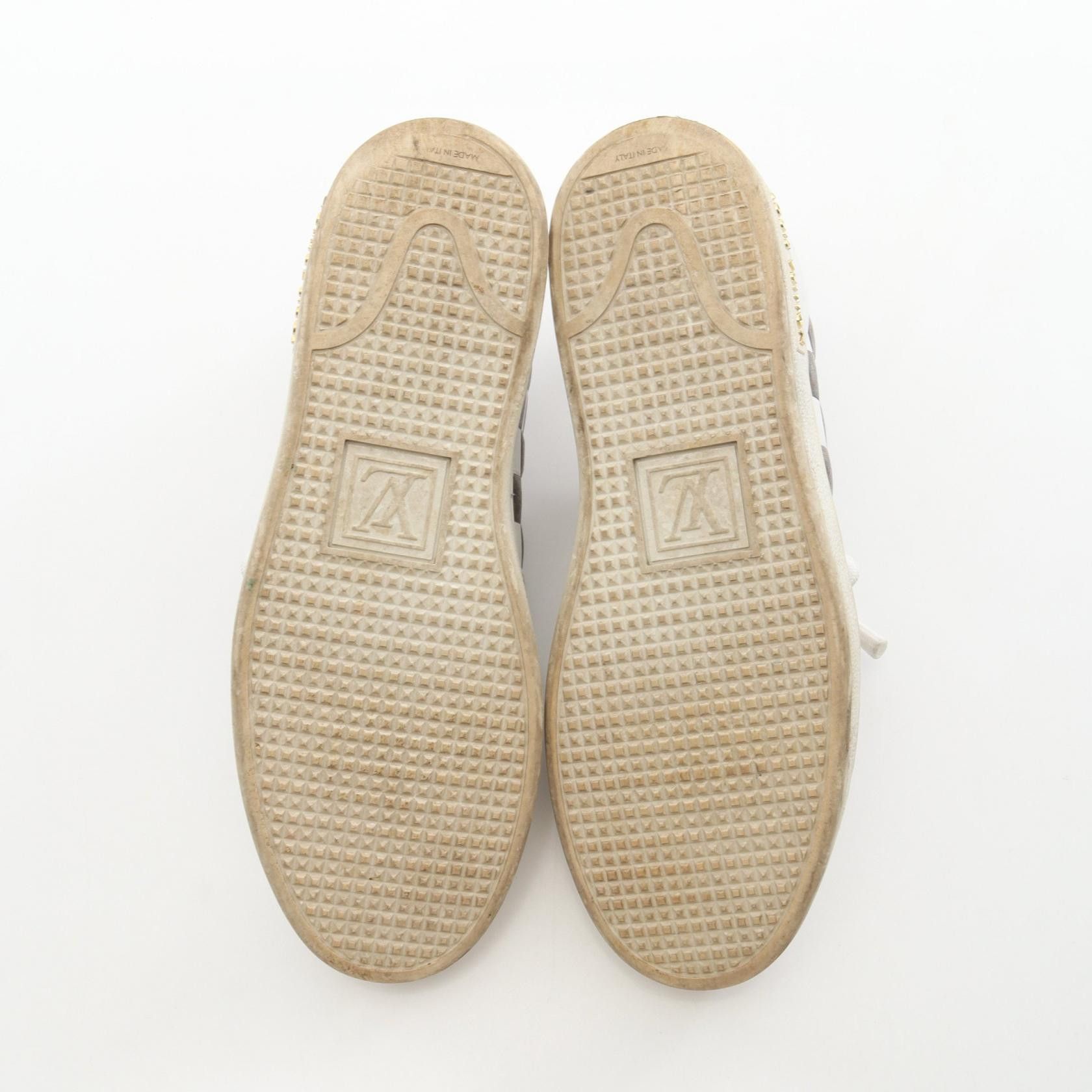 Louis Vuitton Louis Vuitton Louis Vuitton Frontrow Line Monogram Damier Leather Sneakers Leather Shoes 1A678V DUTY FREE for USA Size ONE SIZE - 4 Thumbnail