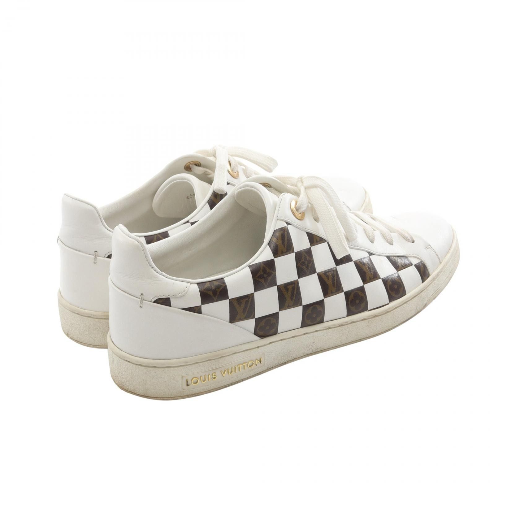 Louis Vuitton Louis Vuitton Louis Vuitton Frontrow Line Monogram Damier Leather Sneakers Leather Shoes 1A678V DUTY FREE for USA Size ONE SIZE - 2 Thumbnail