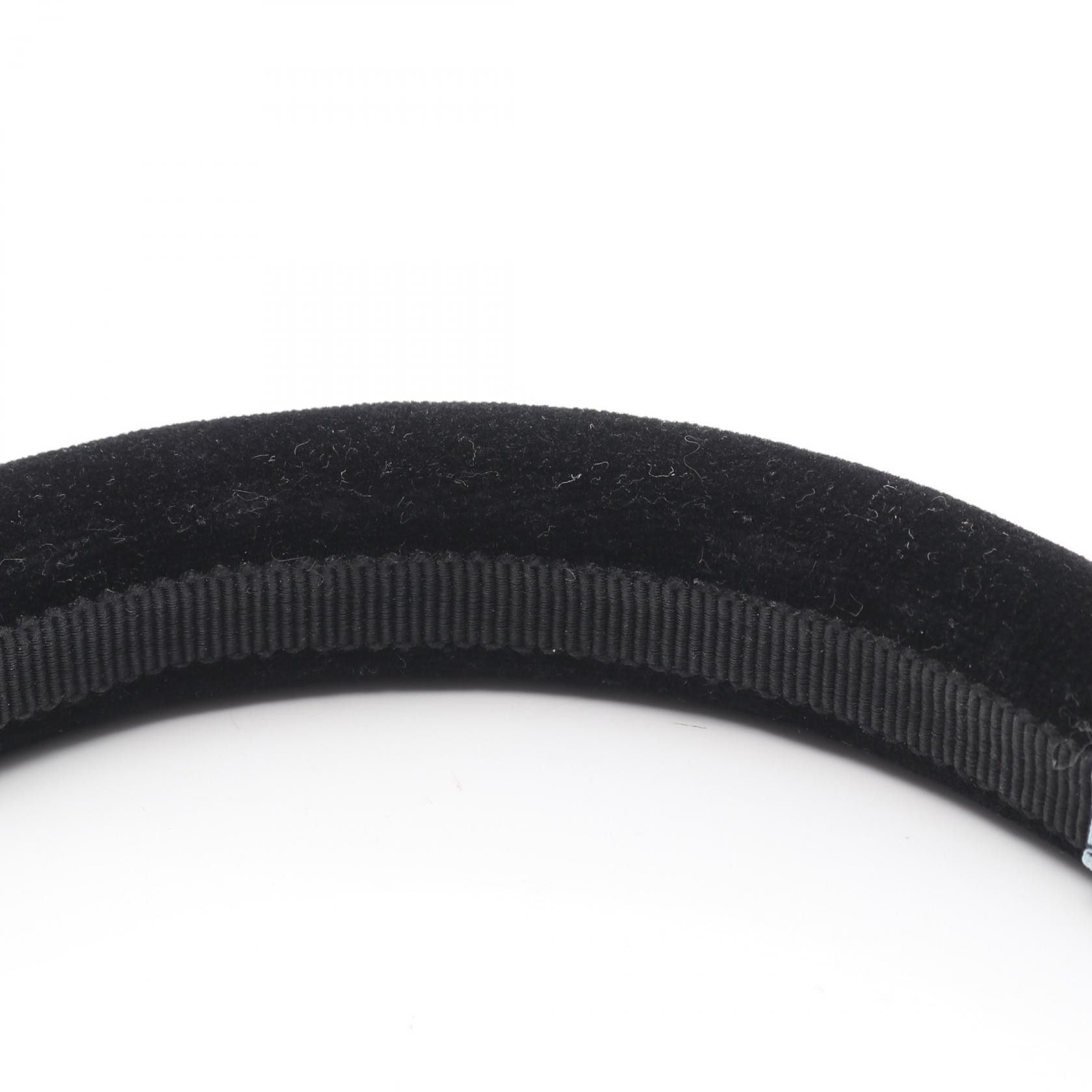 Prada Prada Prada Triangle Logo Velour Headband Textile Other DUTY FREE for USA Size ONE SIZE - 5 Thumbnail