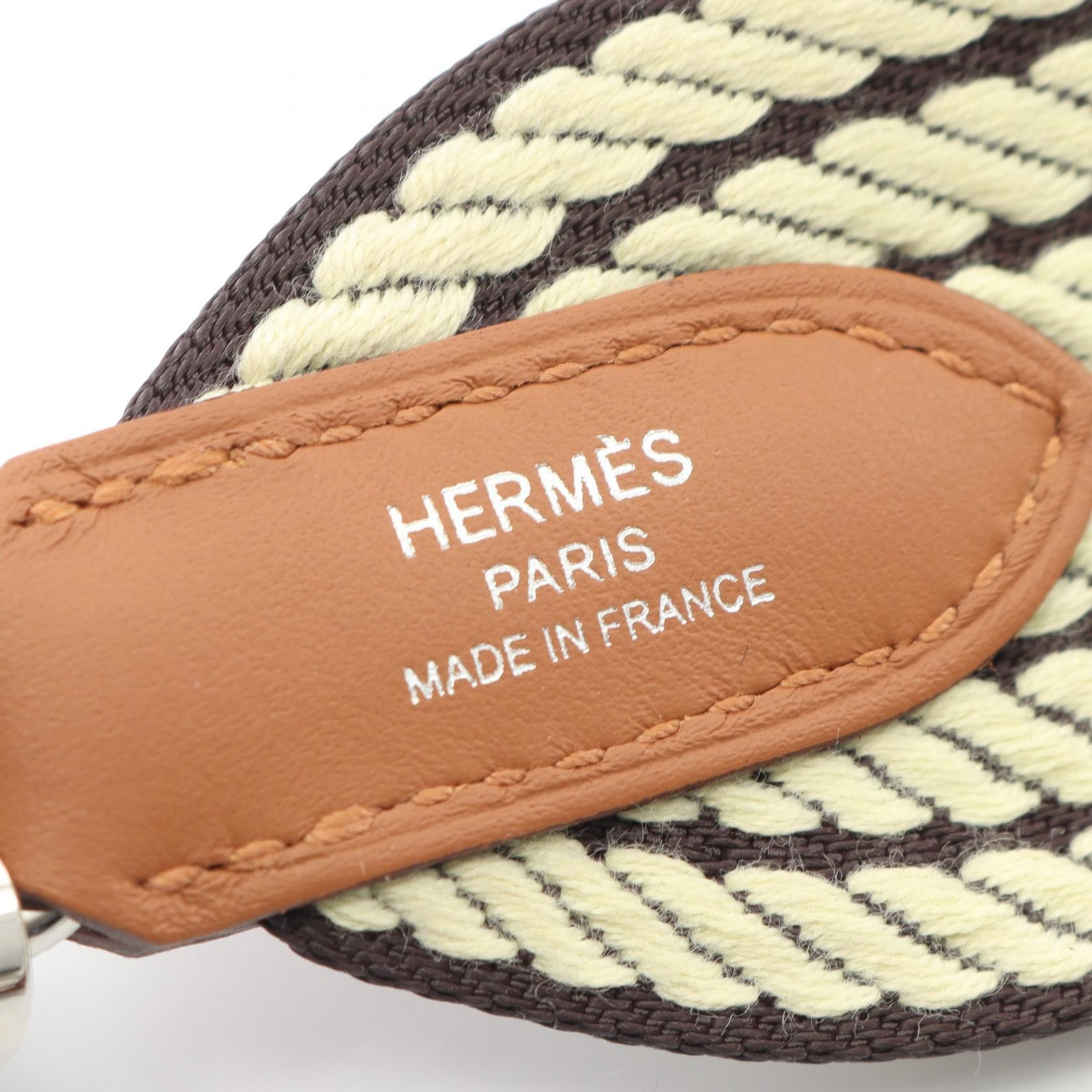 Hermes Hermes Hermes Bandouliere Sangle Cavale Calfskin Canvas Shoulder Strap Leather Other K DUTY FREE for USA Size ONE SIZE - 4 Thumbnail