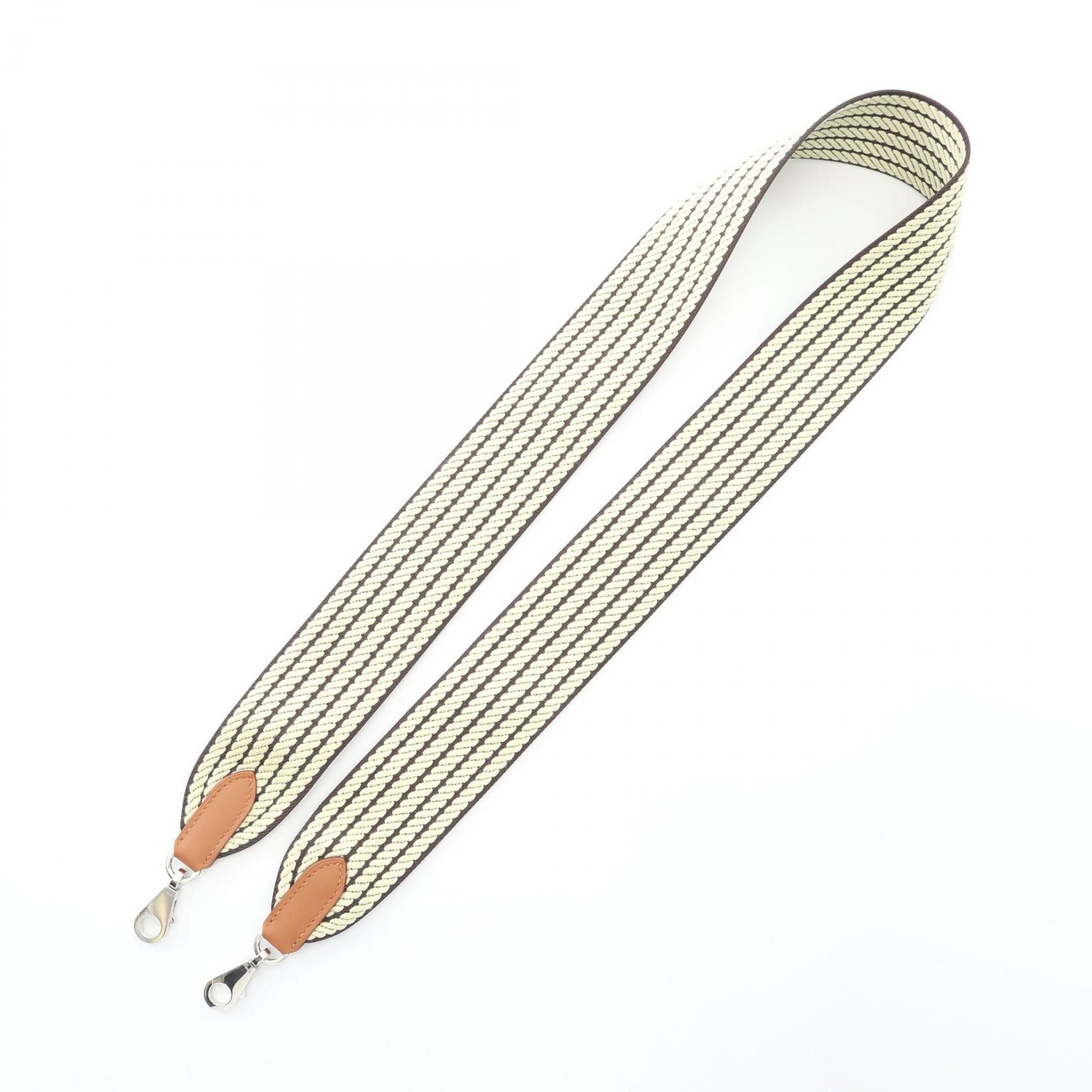 Hermes Hermes Hermes Bandouliere Sangle Cavale Calfskin Canvas Shoulder Strap Leather Other K DUTY FREE for USA Size ONE SIZE - 2 Thumbnail