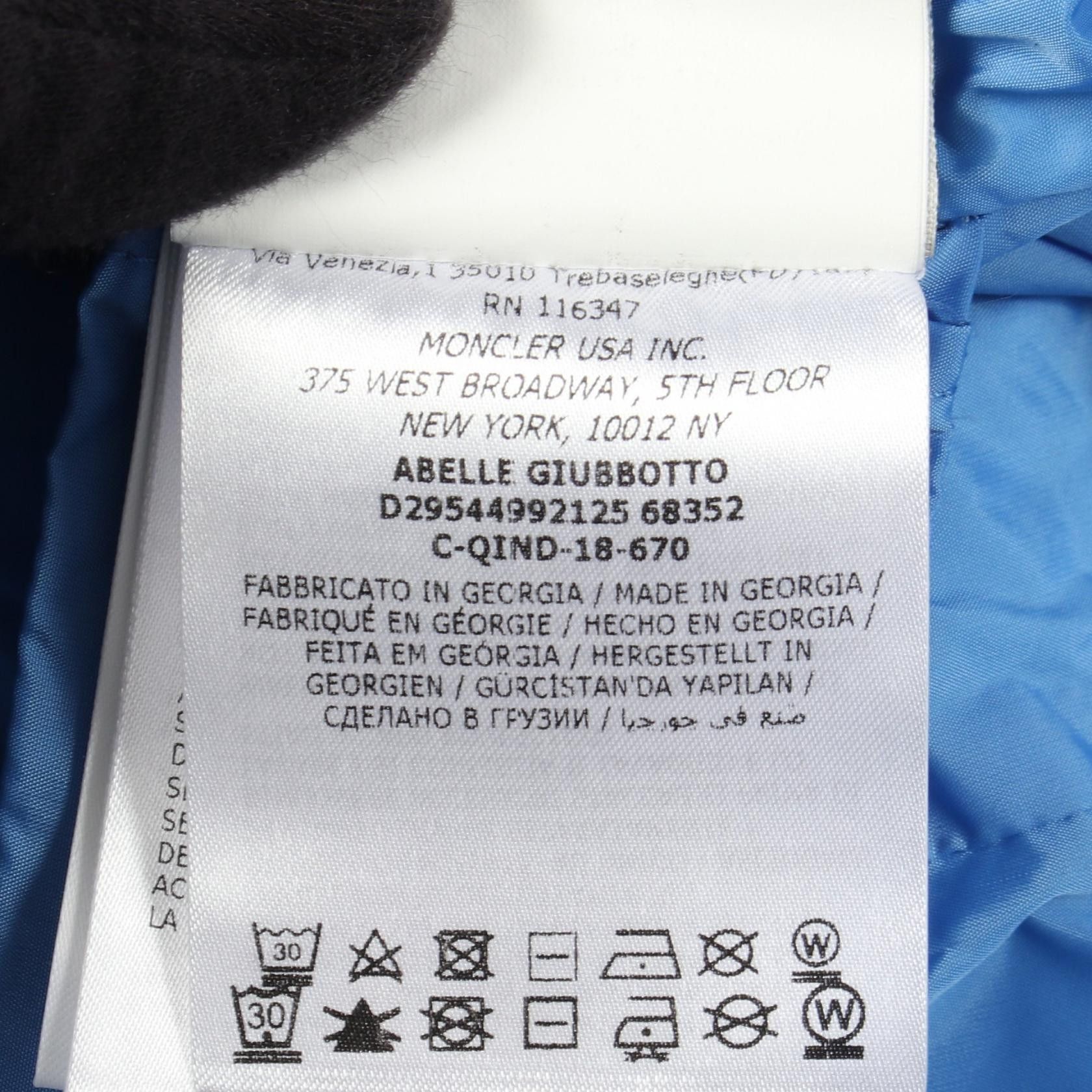 Moncler Moncler MONCLER ABELLE Nylon Down Jacket Textile Outerwear DUTY FREE for USA Size ONE SIZE - 6 Thumbnail