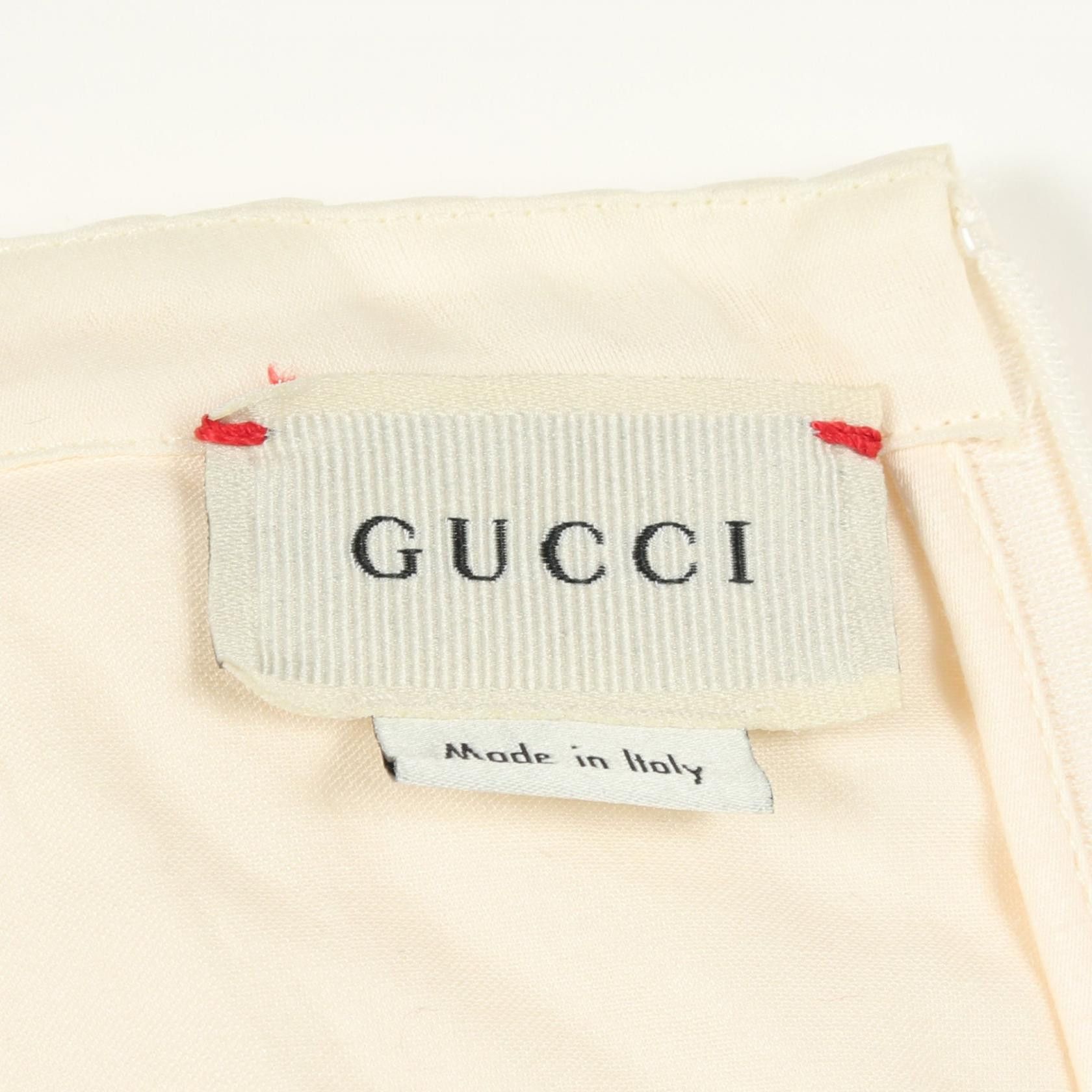 Gucci Gucci Gucci Lace Pleated Dress Textile Dresses DUTY FREE for USA Size ONE SIZE - 3 Thumbnail