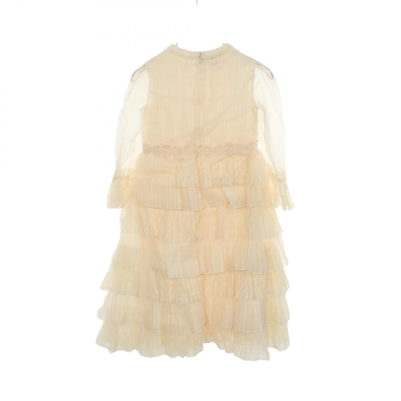 Gucci Gucci Gucci Lace Pleated Dress Textile Dresses DUTY FREE for USA Size ONE SIZE - 2 Thumbnail