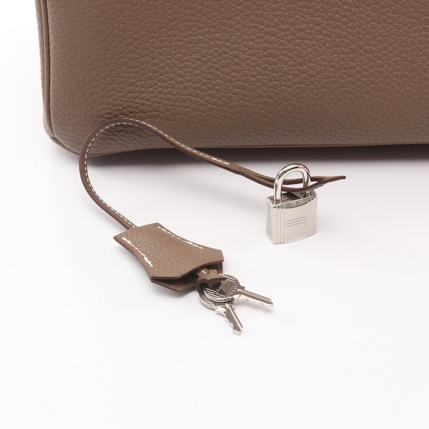 Hermes Hermes Hermes Birkin30 Calfskin Leather Handbag DUTY FREE for USA Size ONE SIZE - 5 Thumbnail