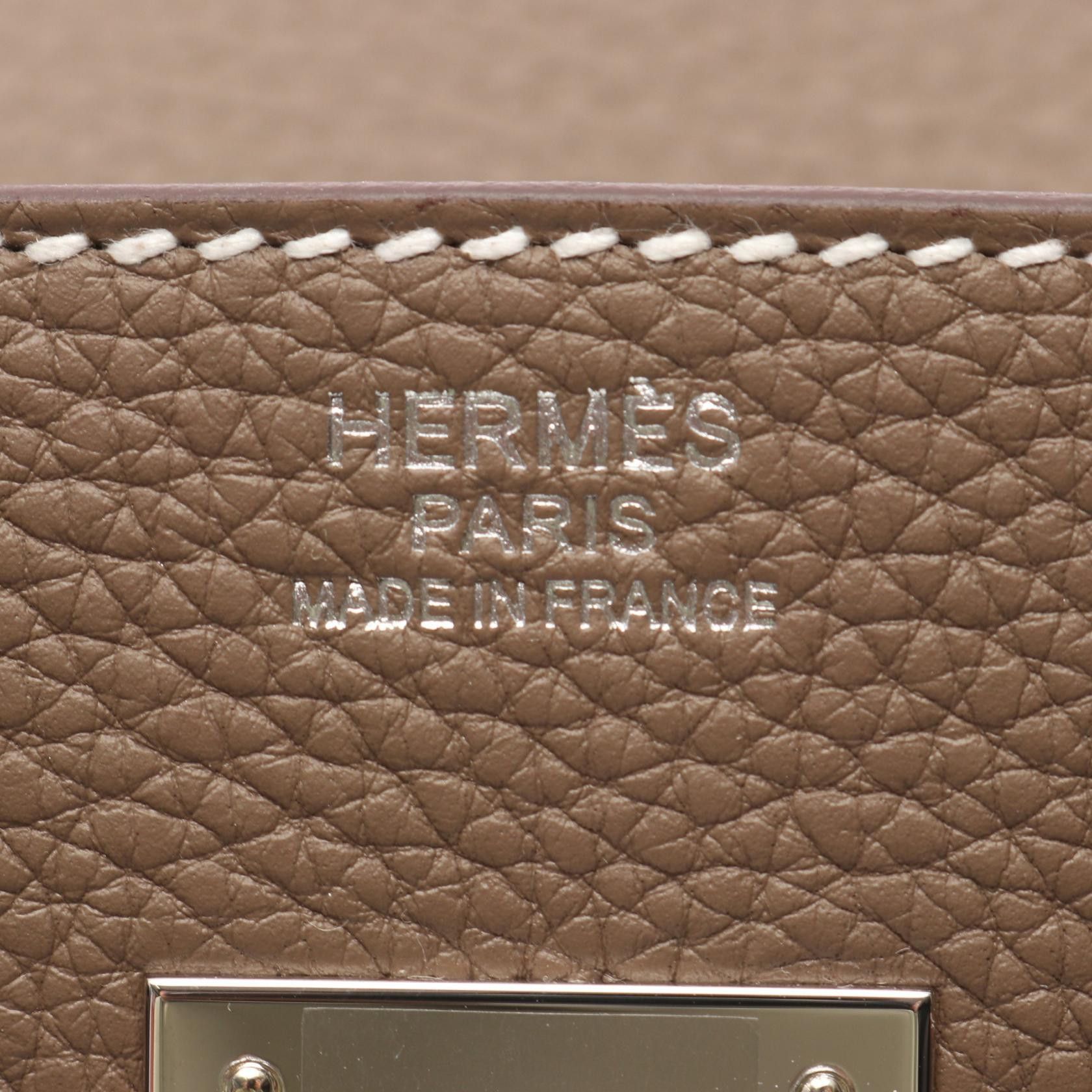 Hermes Hermes Hermes Birkin30 Calfskin Leather Handbag DUTY FREE for USA Size ONE SIZE - 4 Thumbnail
