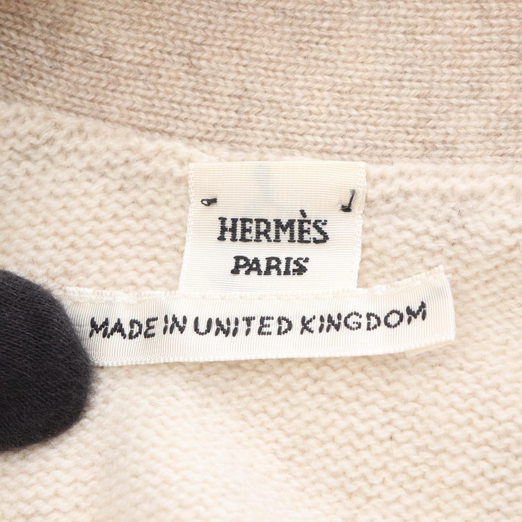 Hermes Hermes Hermes Serie Bouton Cashmere Vest Textile Tops DUTY FREE for USA Size ONE SIZE - 3 Thumbnail