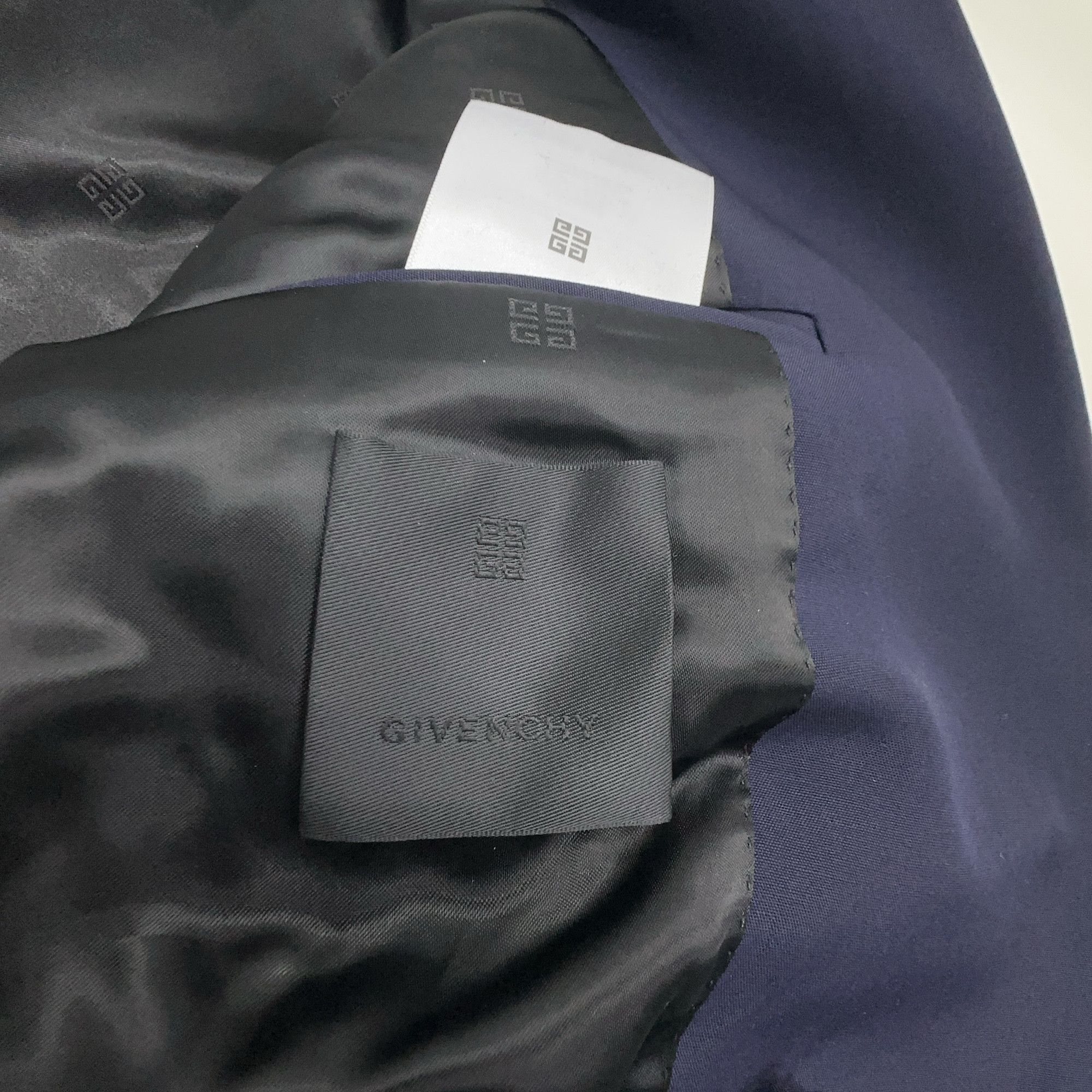 Givenchy Givenchy Navy Metal U-Lock Wool Blazer 36R Size 36R - 6 Thumbnail