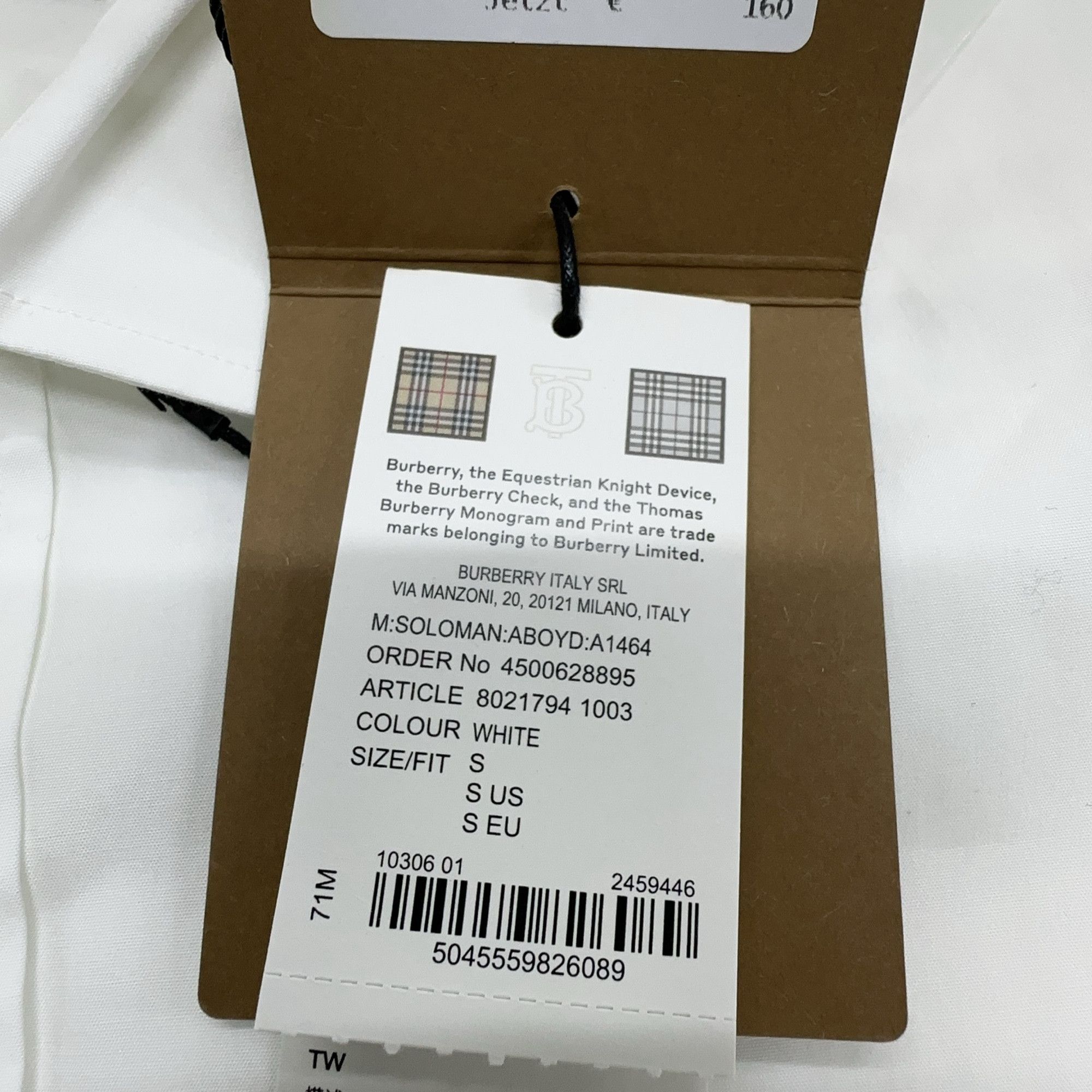 Burberry Burberry Logo Patch Poplin Shirt Size S Size US S / EU 44-46 / 1 - 4 Thumbnail