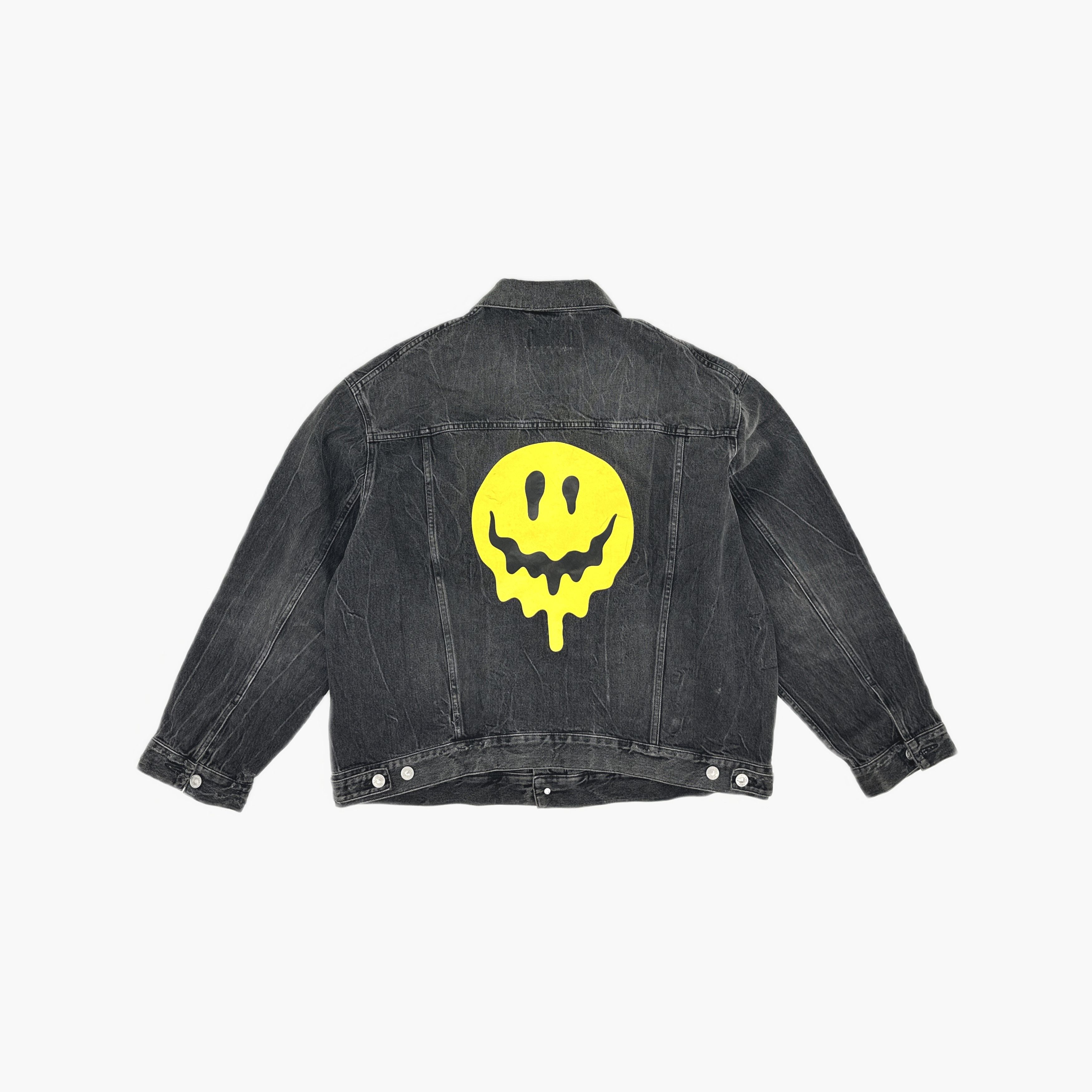 Balenciaga Balenciaga Drip Peace Denim Jacket Size S Size US S / EU 44-46 / 1 - 2 Thumbnail