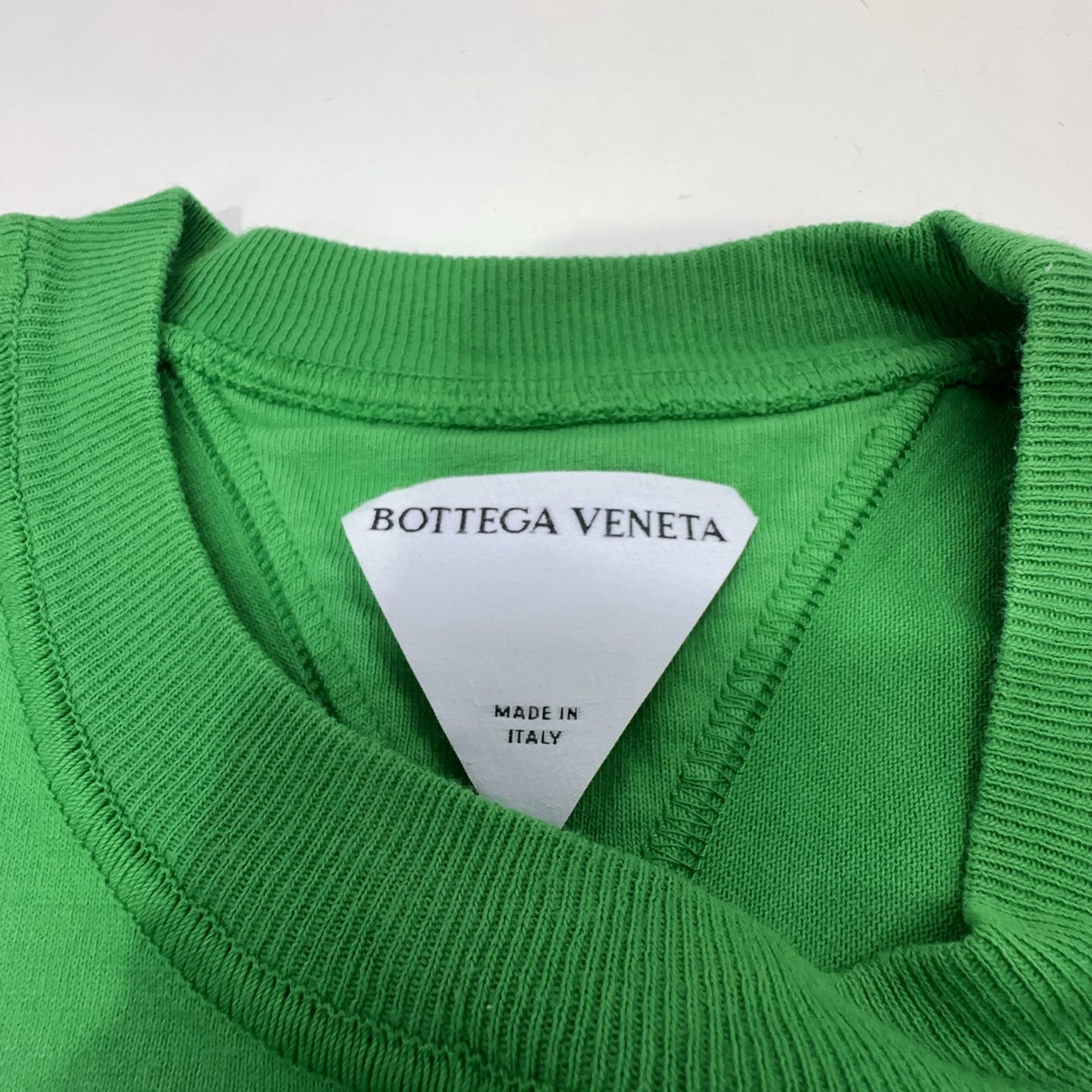 Bottega Veneta Bottega Veneta Green Cotton T-Shirt Size M Size US M / EU 48-50 / 2 - 4 Thumbnail