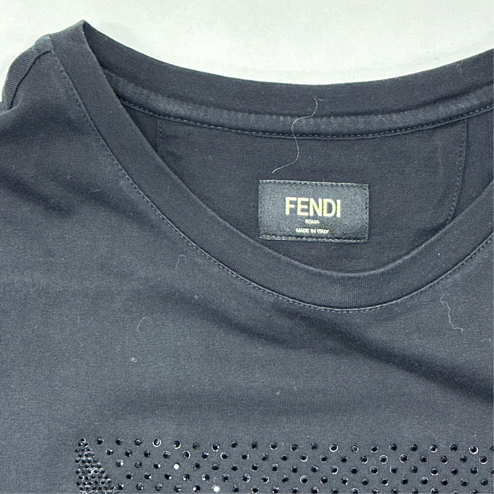 Fendi Fendi Monster Eyes Embellished T-Shirt US M Size US M / EU 48-50 / 2 - 4 Thumbnail