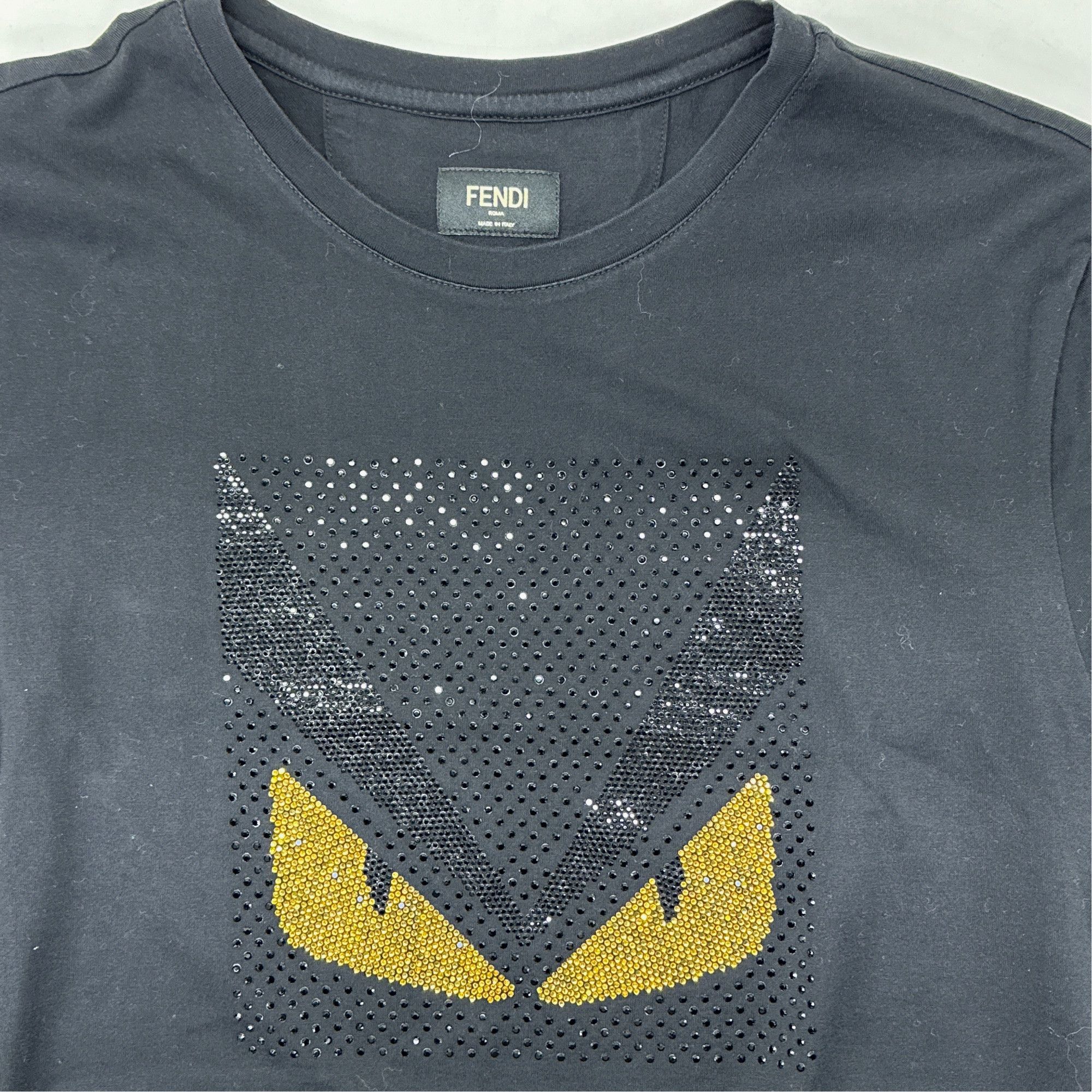 Fendi Fendi Monster Eyes Embellished T-Shirt US M Size US M / EU 48-50 / 2 - 6 Thumbnail