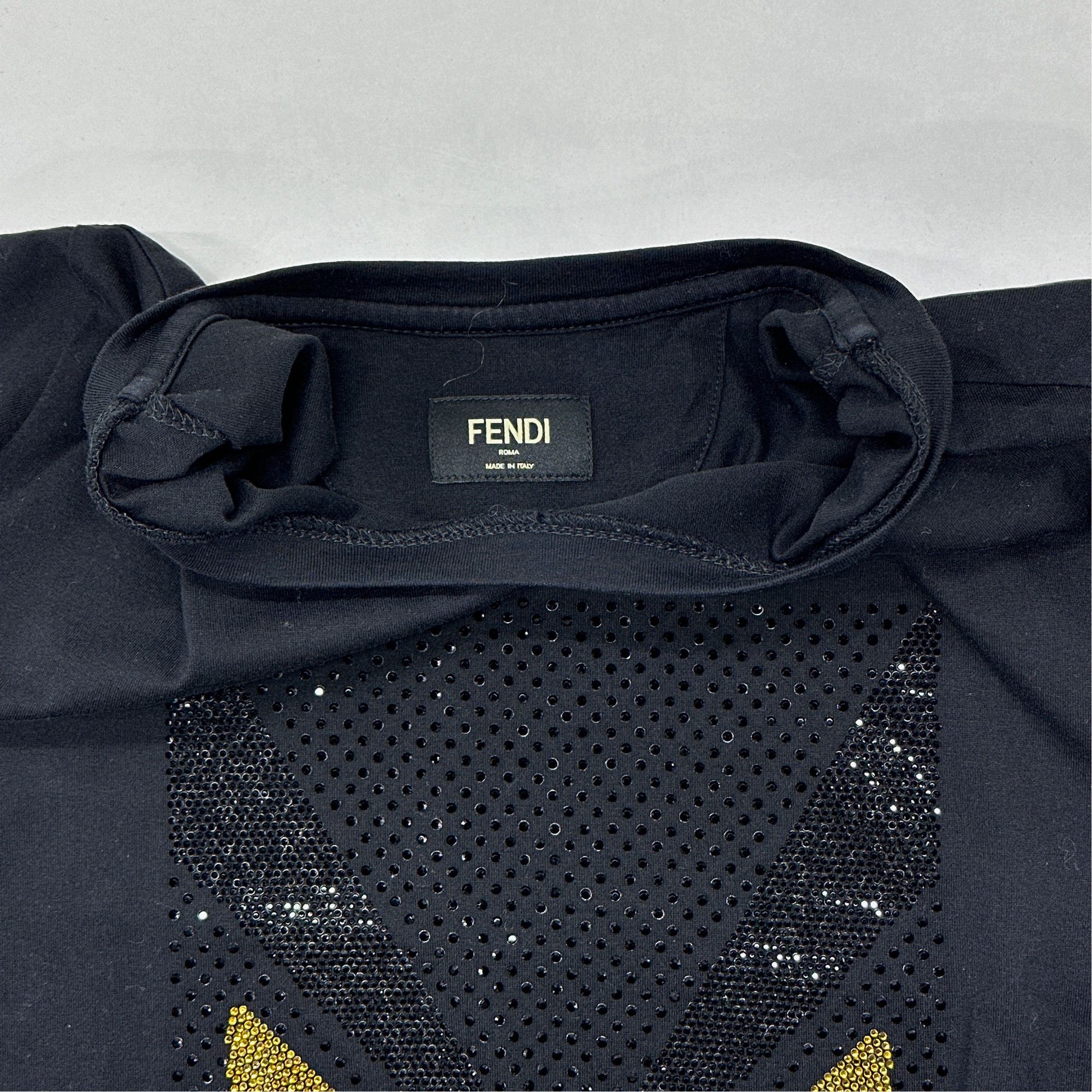 Fendi Fendi Monster Eyes Embellished T-Shirt US M Size US M / EU 48-50 / 2 - 5 Thumbnail