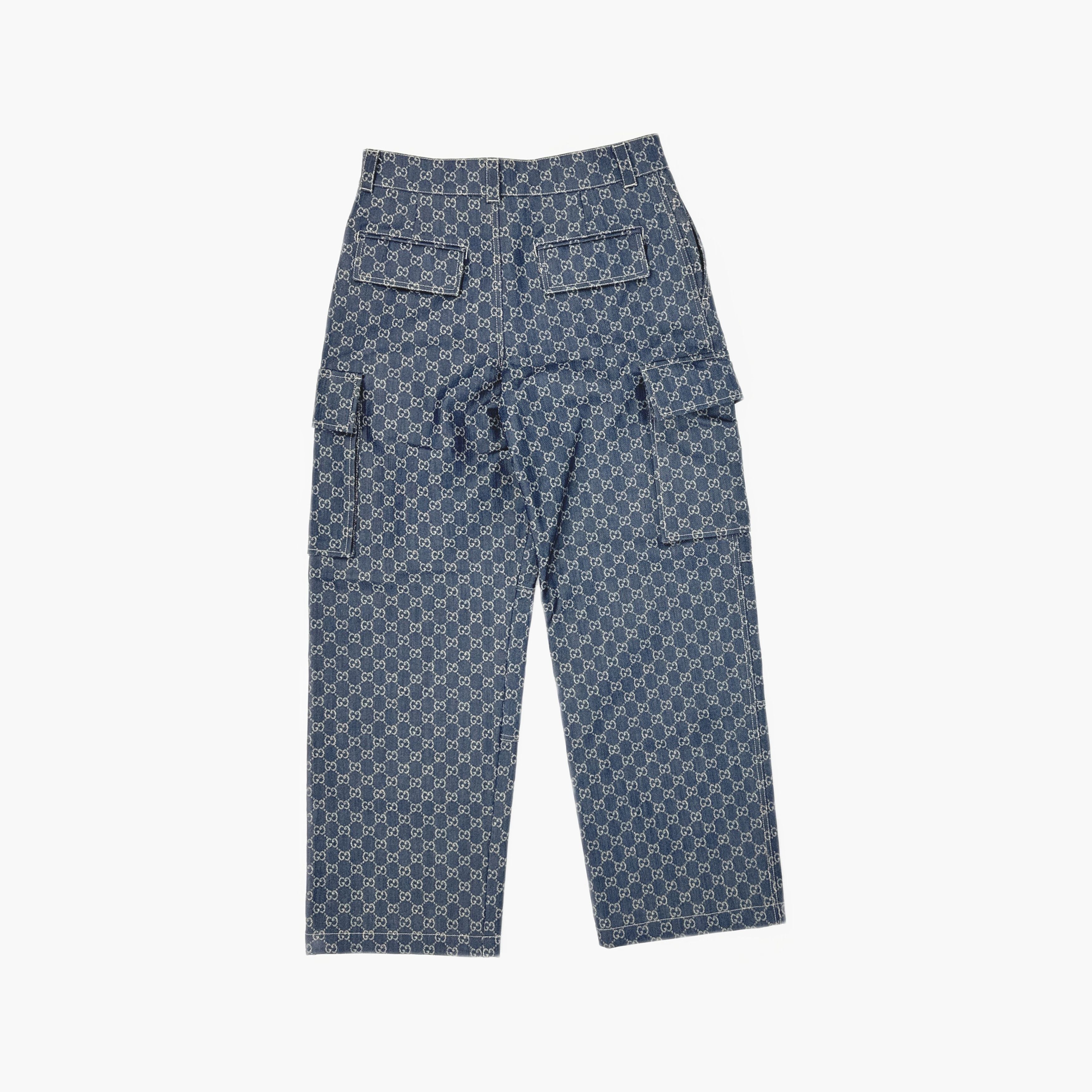 Gucci Gucci Monogram Denim Cargo Pants Size 50 Size US 34 / EU 50 - 2 Thumbnail