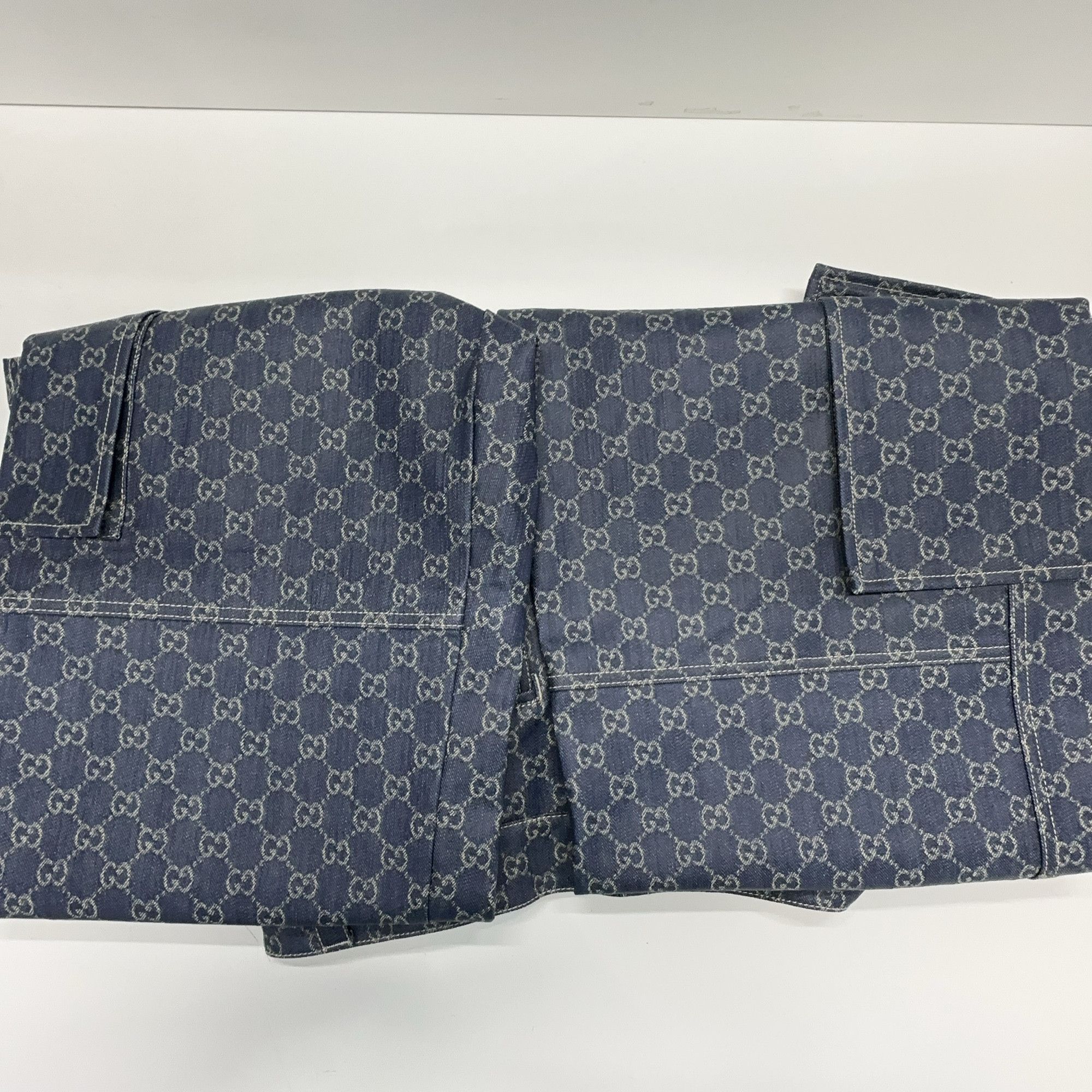 Gucci Gucci Monogram Denim Cargo Pants Size 50 Size US 34 / EU 50 - 8 Thumbnail