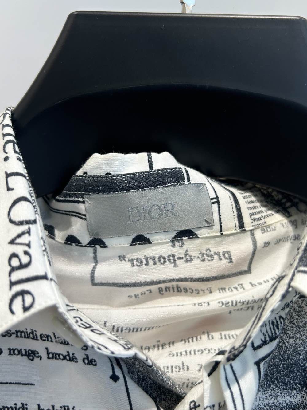 Dior Dior Newspaper Print Silk Blend Shirt 38 Size US S / EU 44-46 / 1 - 3 Thumbnail