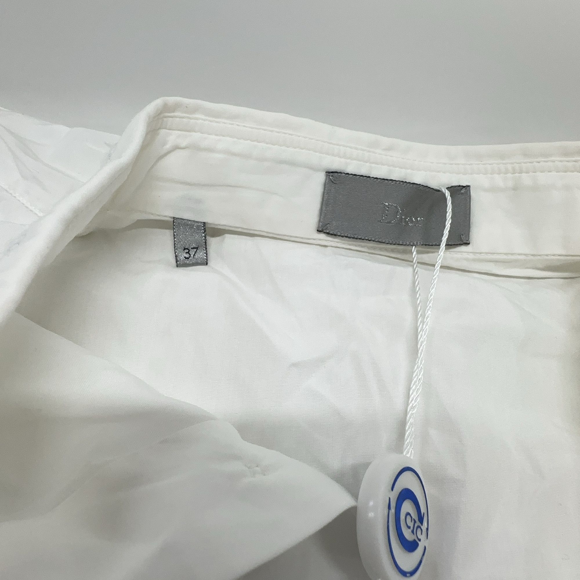 Dior Dior Deconstructed Stitch Shirt White Size 37 Size US S / EU 44-46 / 1 - 5 Thumbnail