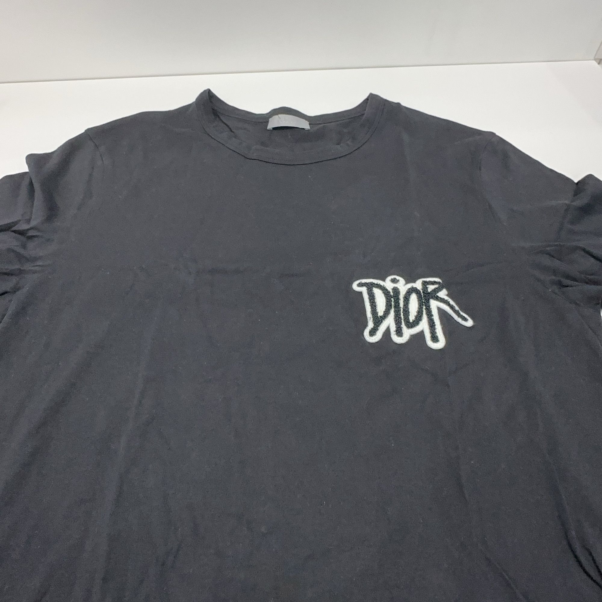 Dior Dior x Shawn Stussy Logo Patch T-Shirt Size L Size US L / EU 52-54 / 3 - 6 Thumbnail