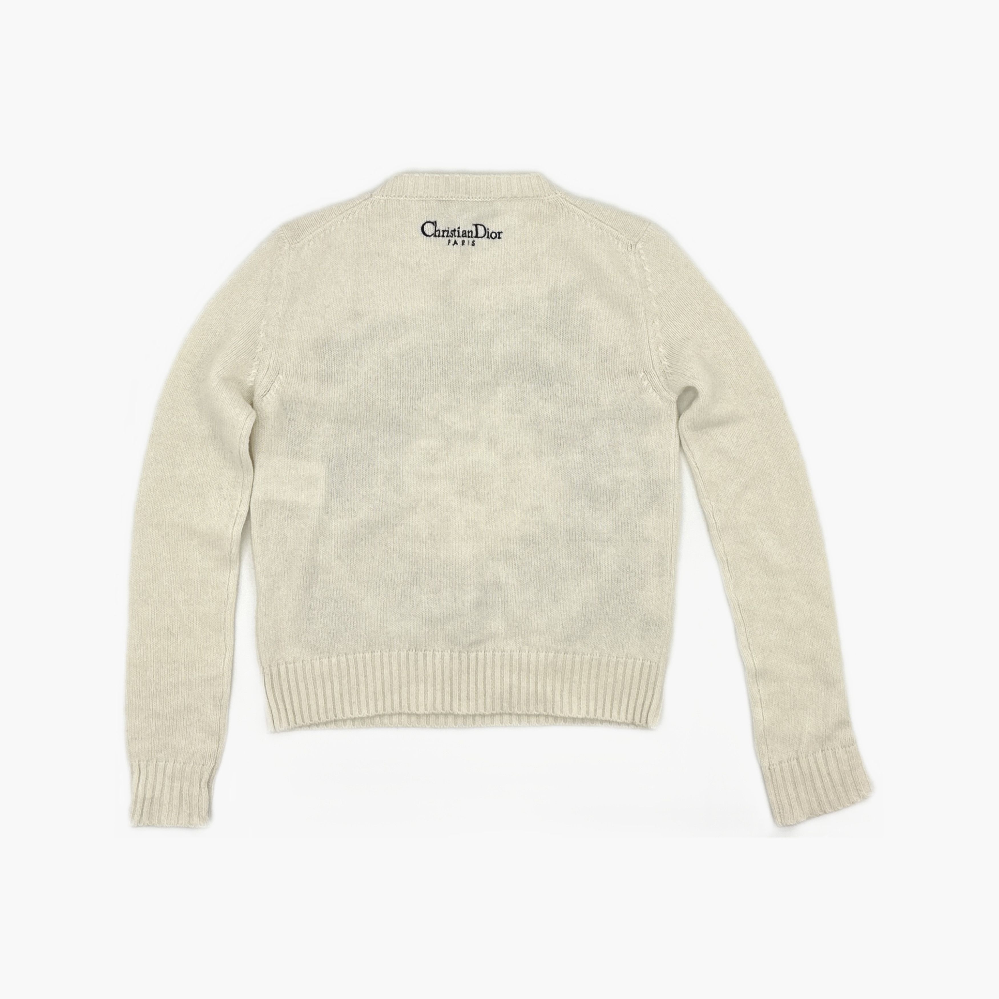 Dior Dior Embroidered Cashmere Sweater Size 34 Size XS / US 0-2 / IT 36-38 - 2 Thumbnail