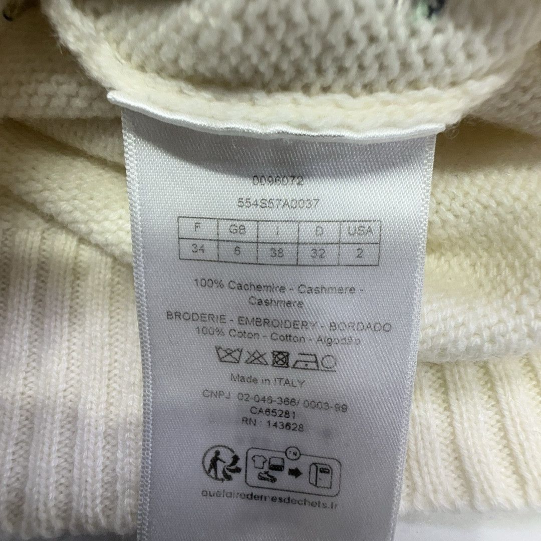 Dior Dior Embroidered Cashmere Sweater Size 34 Size XS / US 0-2 / IT 36-38 - 3 Thumbnail