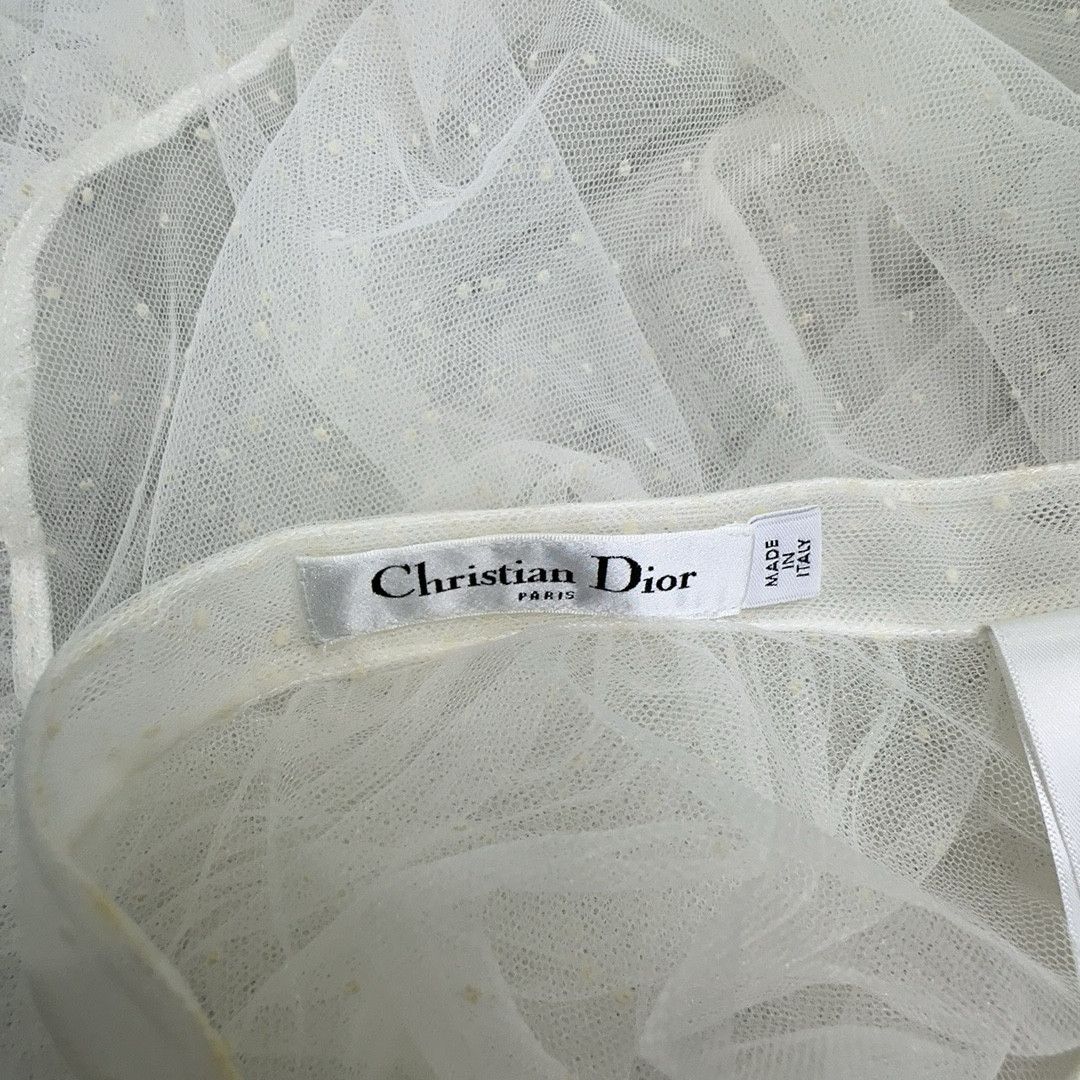 Dior Dior Polka Dot Tulle Skirt 38 Size 27" / US 4 / IT 40 - 3 Thumbnail