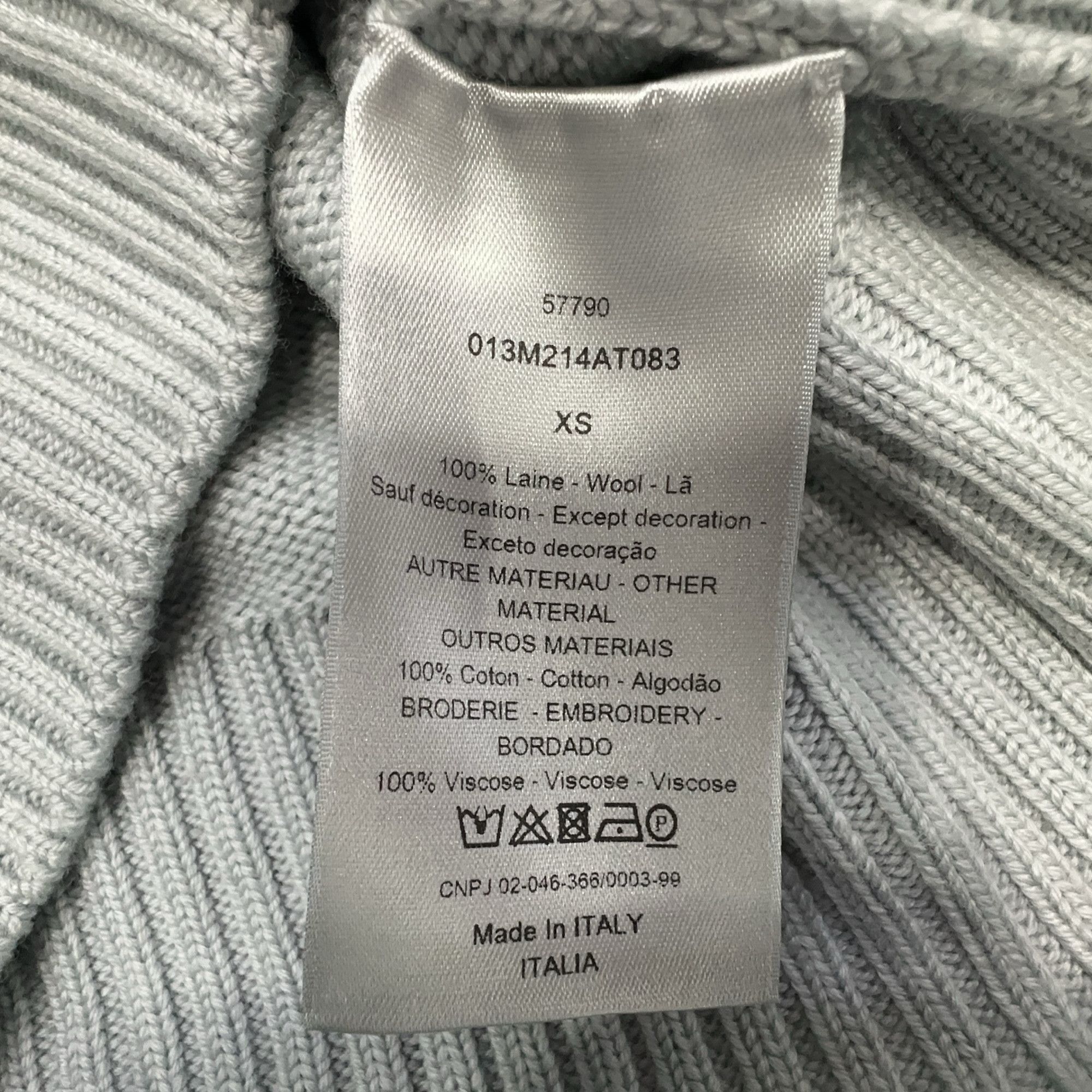 Dior Dior Rose Intarsia V-Neck Cardigan XS Size US XS / EU 42 / 0 - 4 Thumbnail