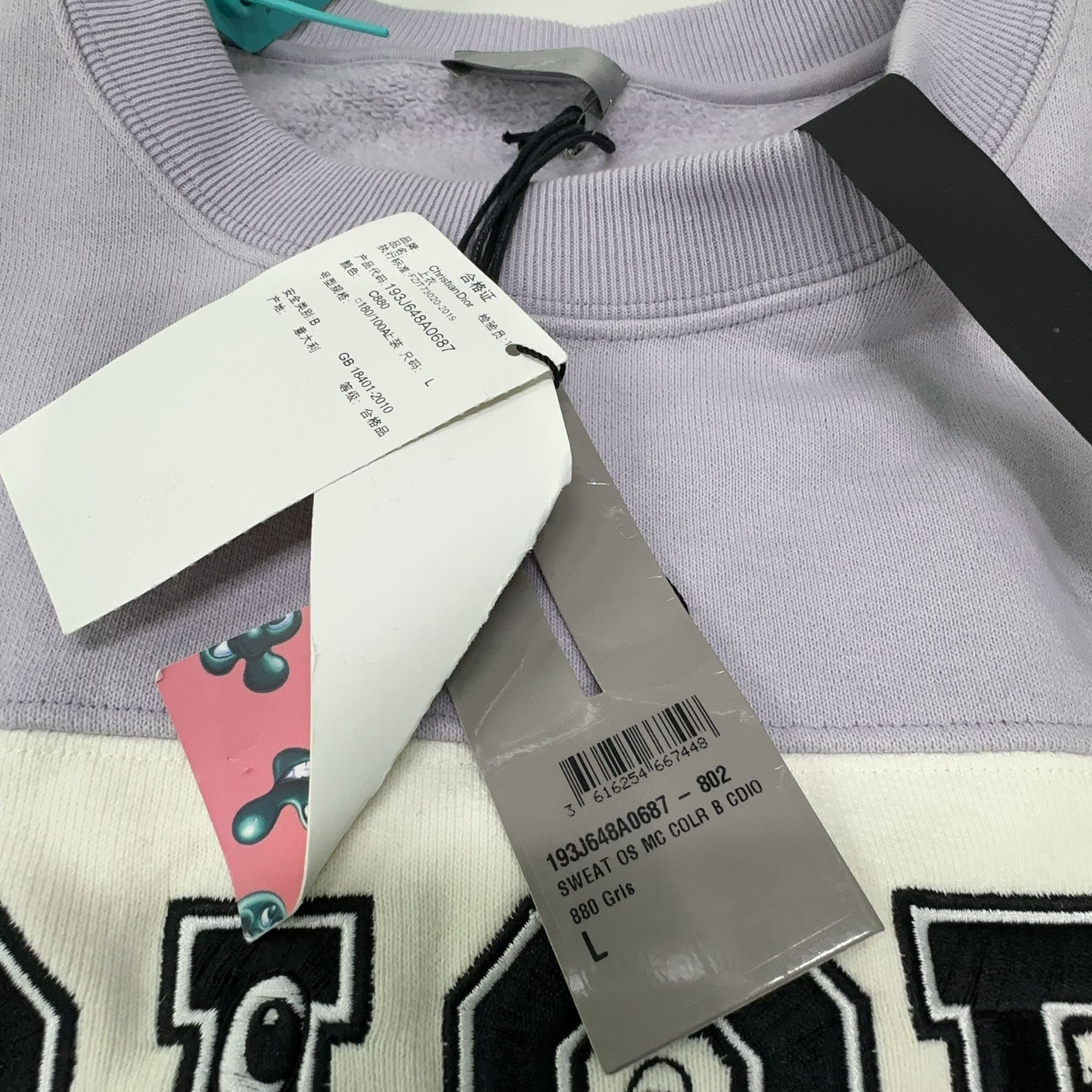 Dior Dior Two-Tone Colorblock Short Sleeve Sweatshirt L Size US L / EU 52-54 / 3 - 4 Thumbnail